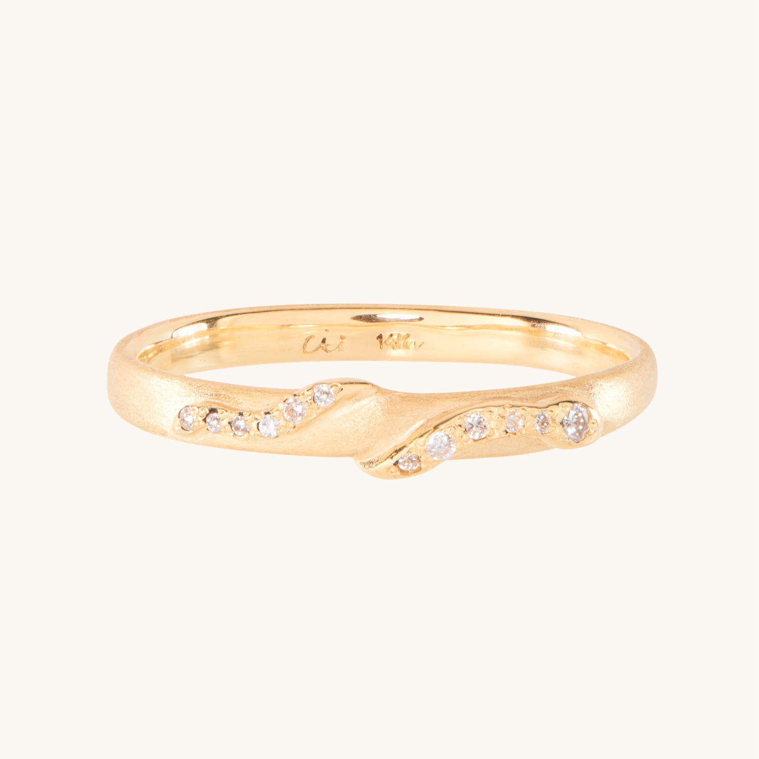 Diamond Slither Snake Ring