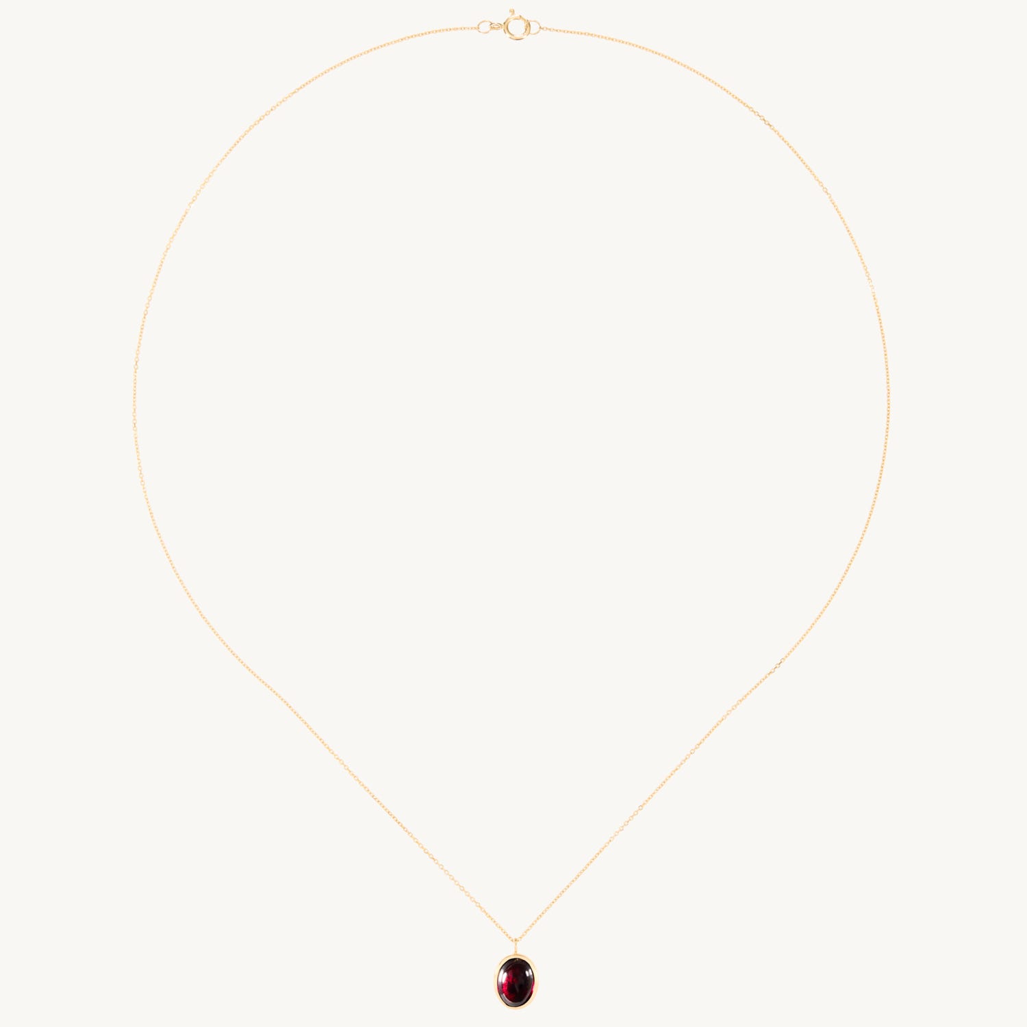 Alternative view of Garnet Pendant Necklace