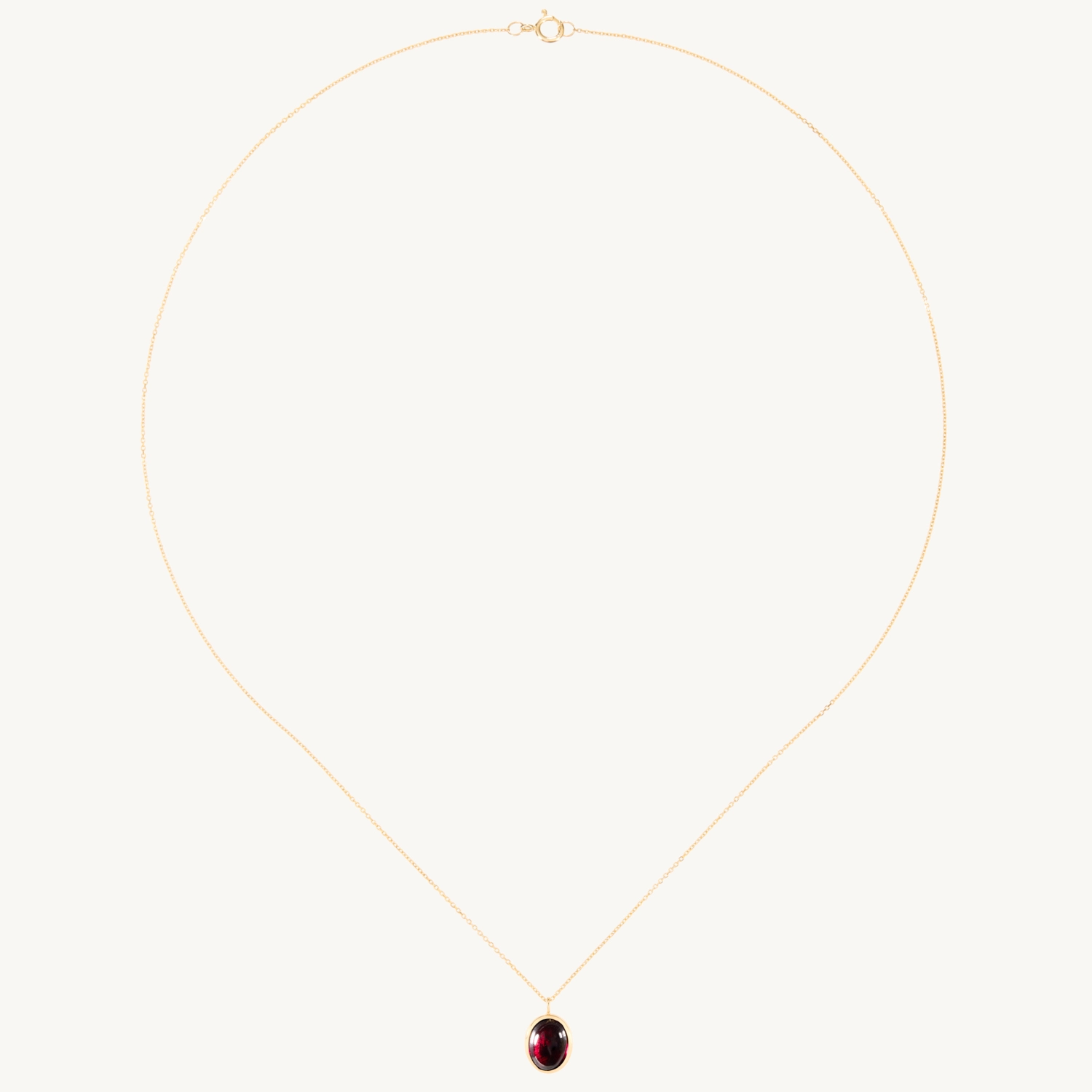 Garnet Pendant Necklace - Image 6