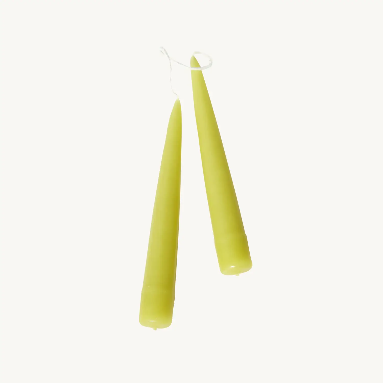 Afternoon Taper Candle, Chartreuse