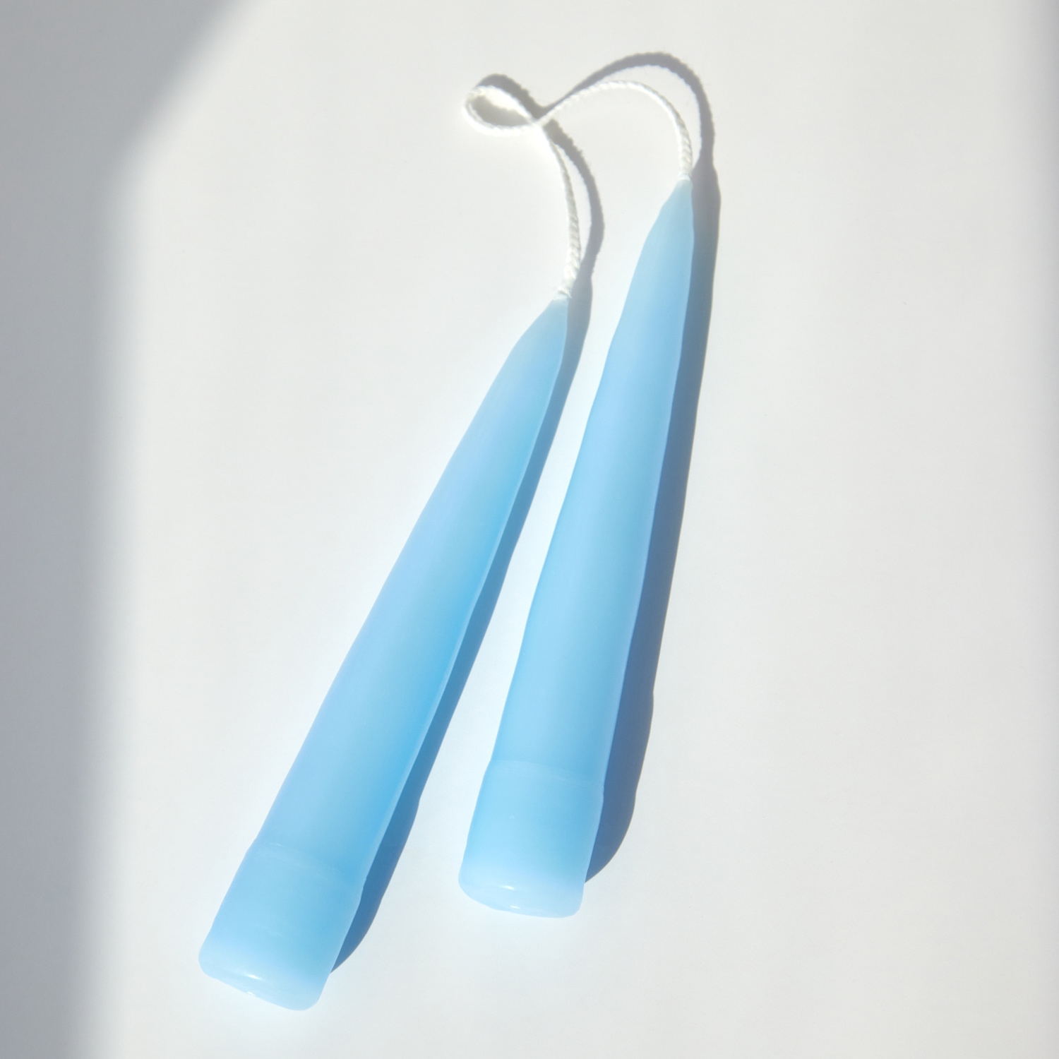 Alternative view of Afternoon Taper Candle, Pale Blue
