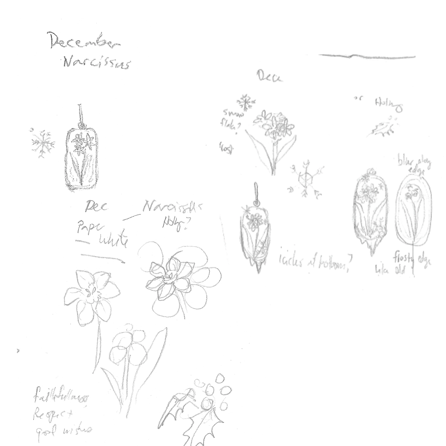 Narcissus Poem Charm, December - Image 10