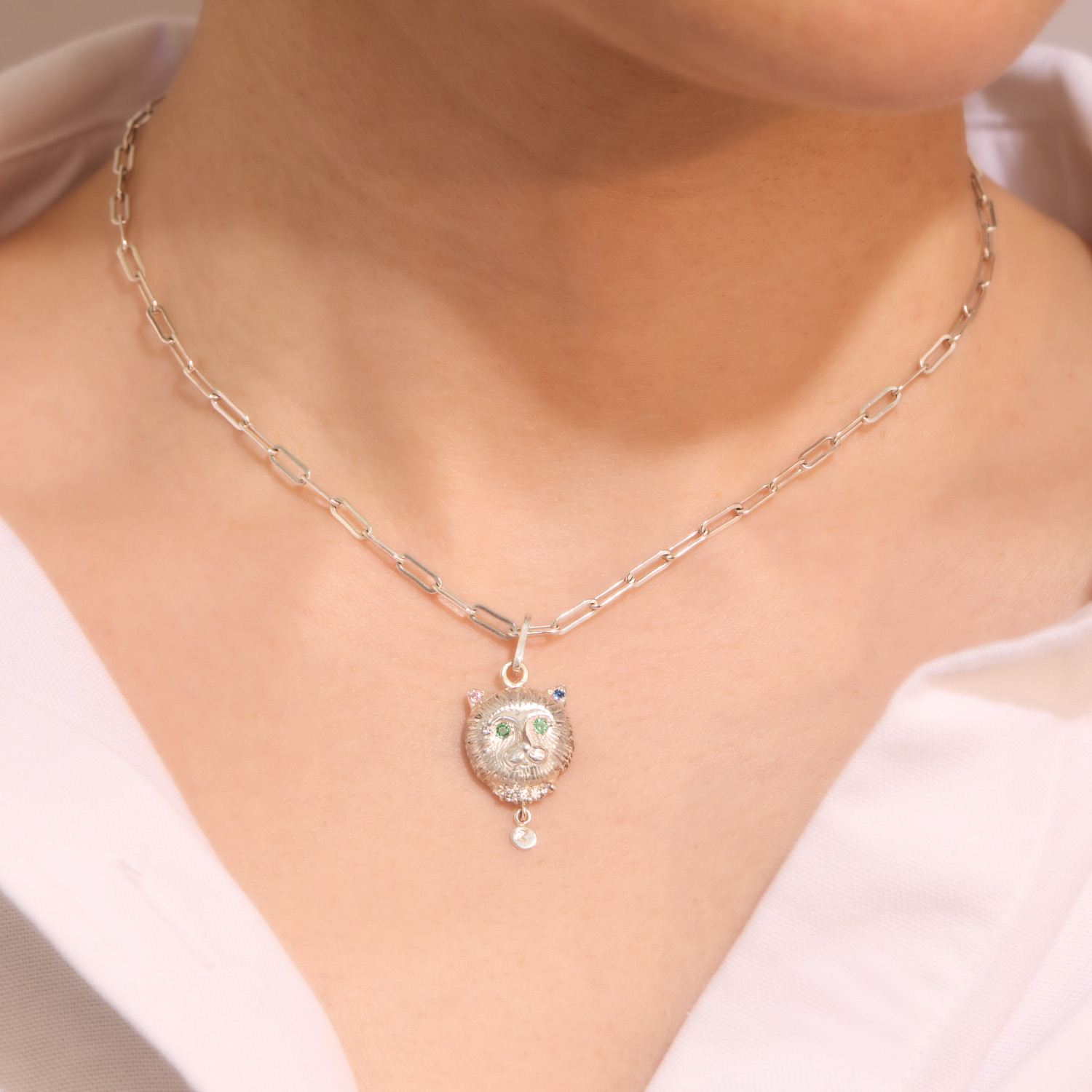 Jeweled Cat Charm - Image 3
