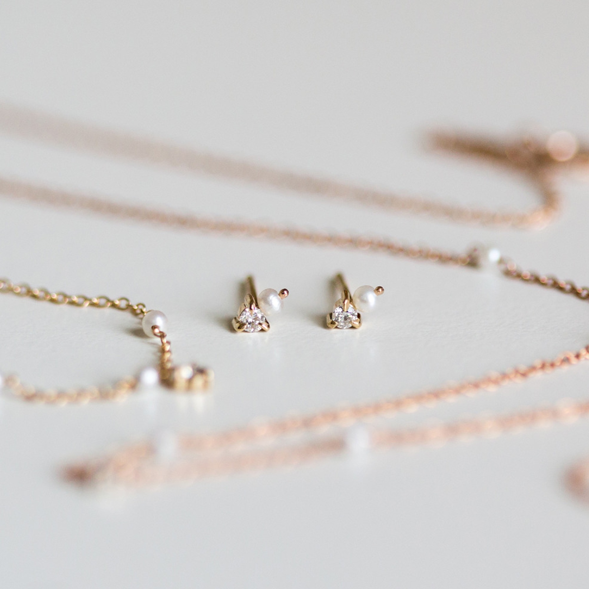 Dewdrop Stud, Yellow Gold (single) - Image 7