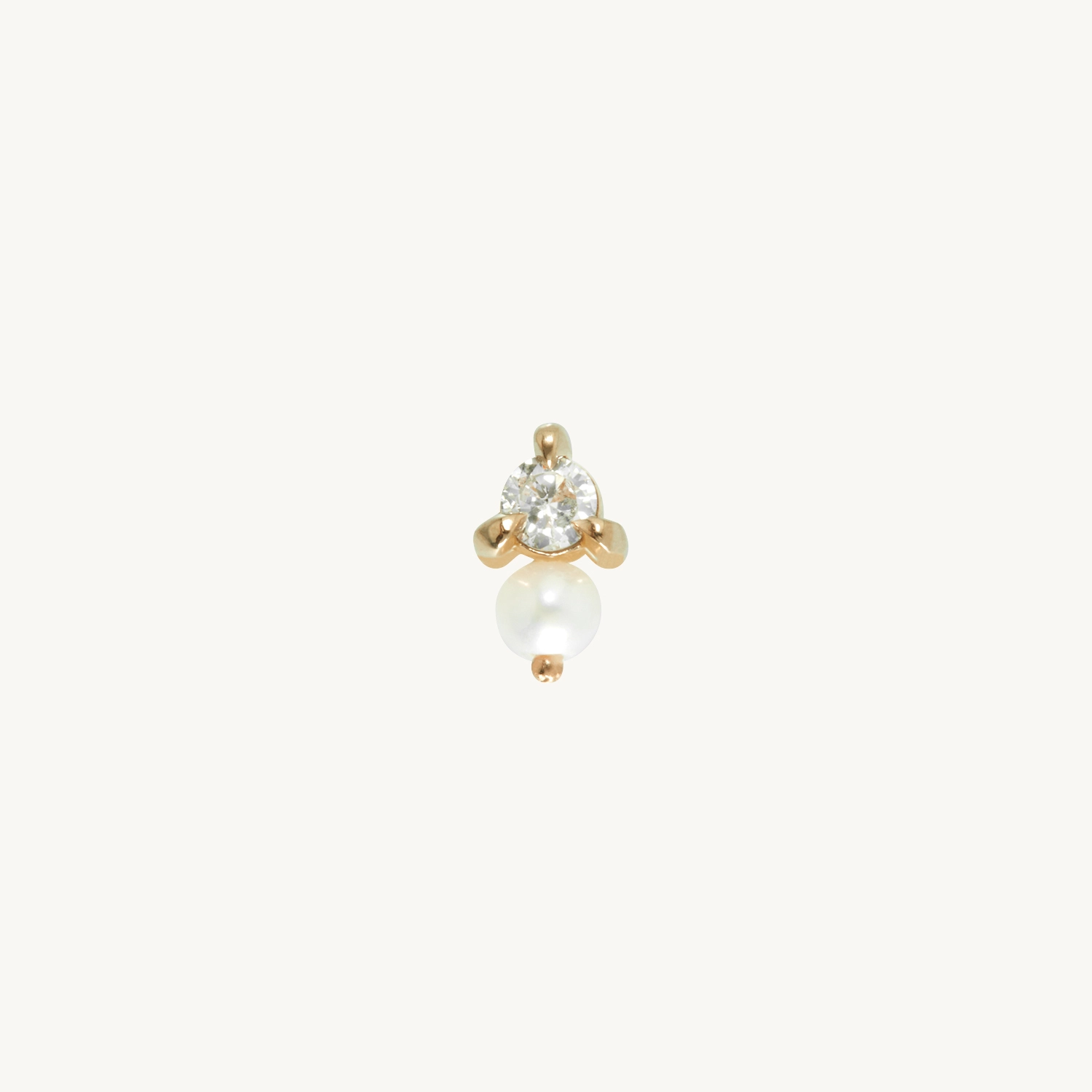 Dewdrop Stud, Yellow Gold (single) - Image 10