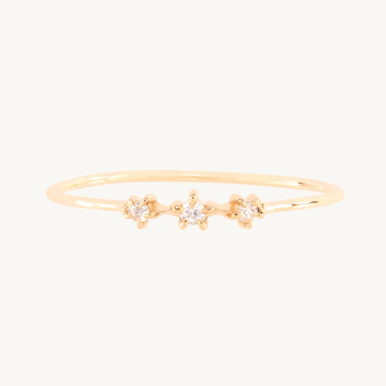 Diamond Snippet Gold Ring