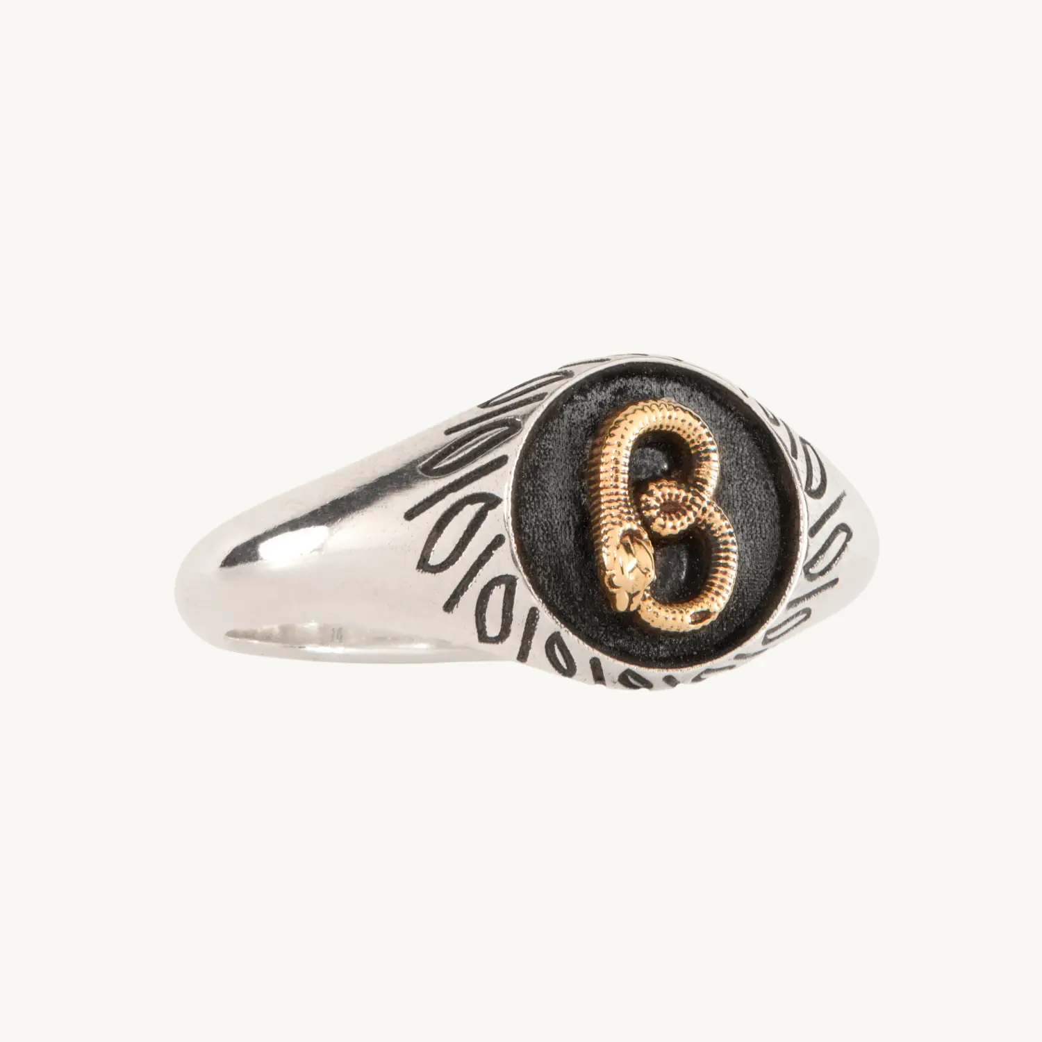 Alternative view of Nagini Signet Ring