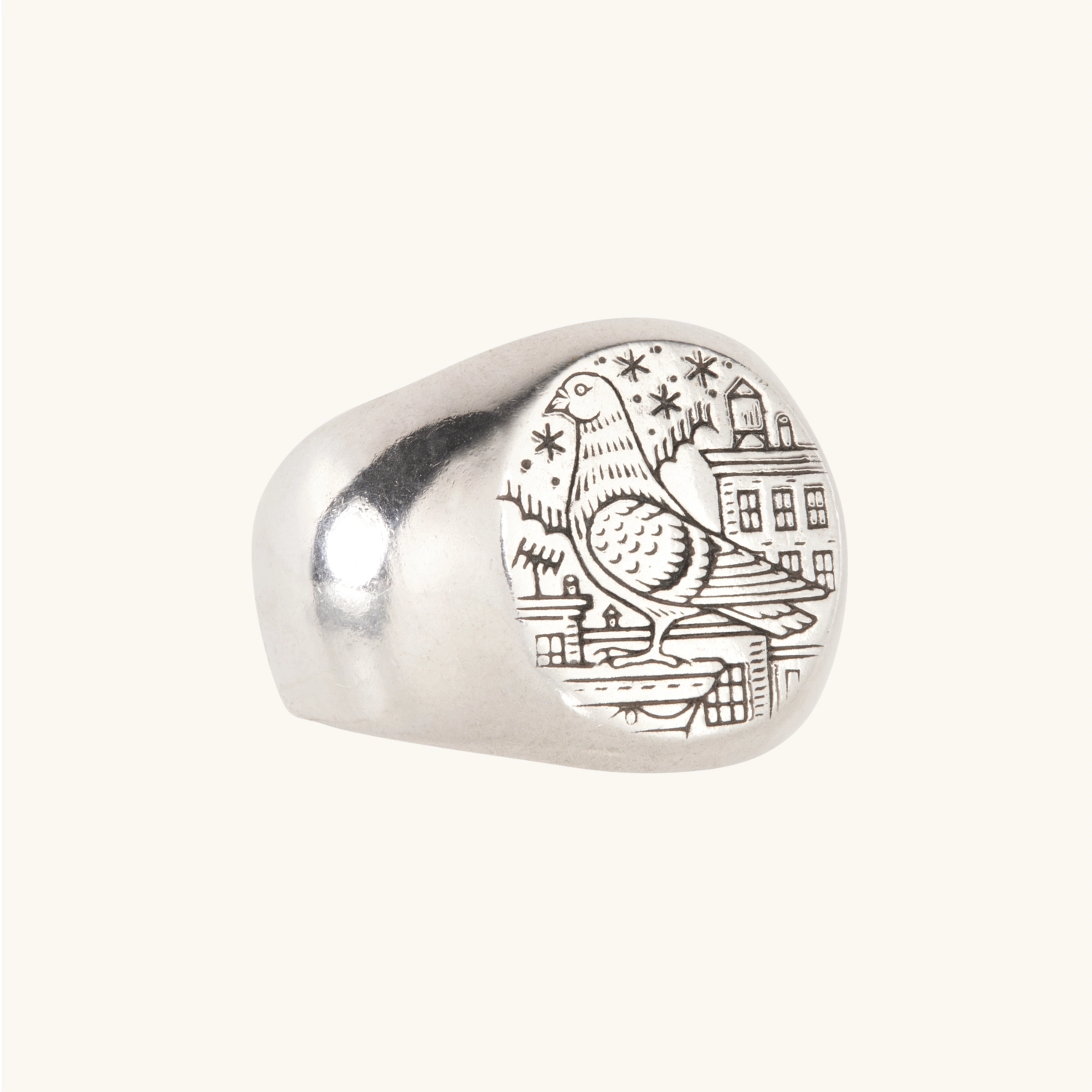 New York Pigeon Signet Ring - Image 10