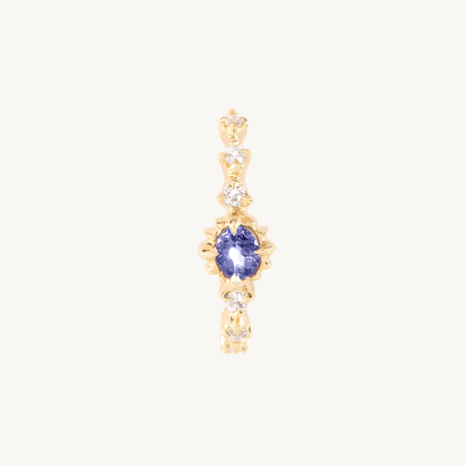 Loun Tanzanite & Diamond Earring (single)