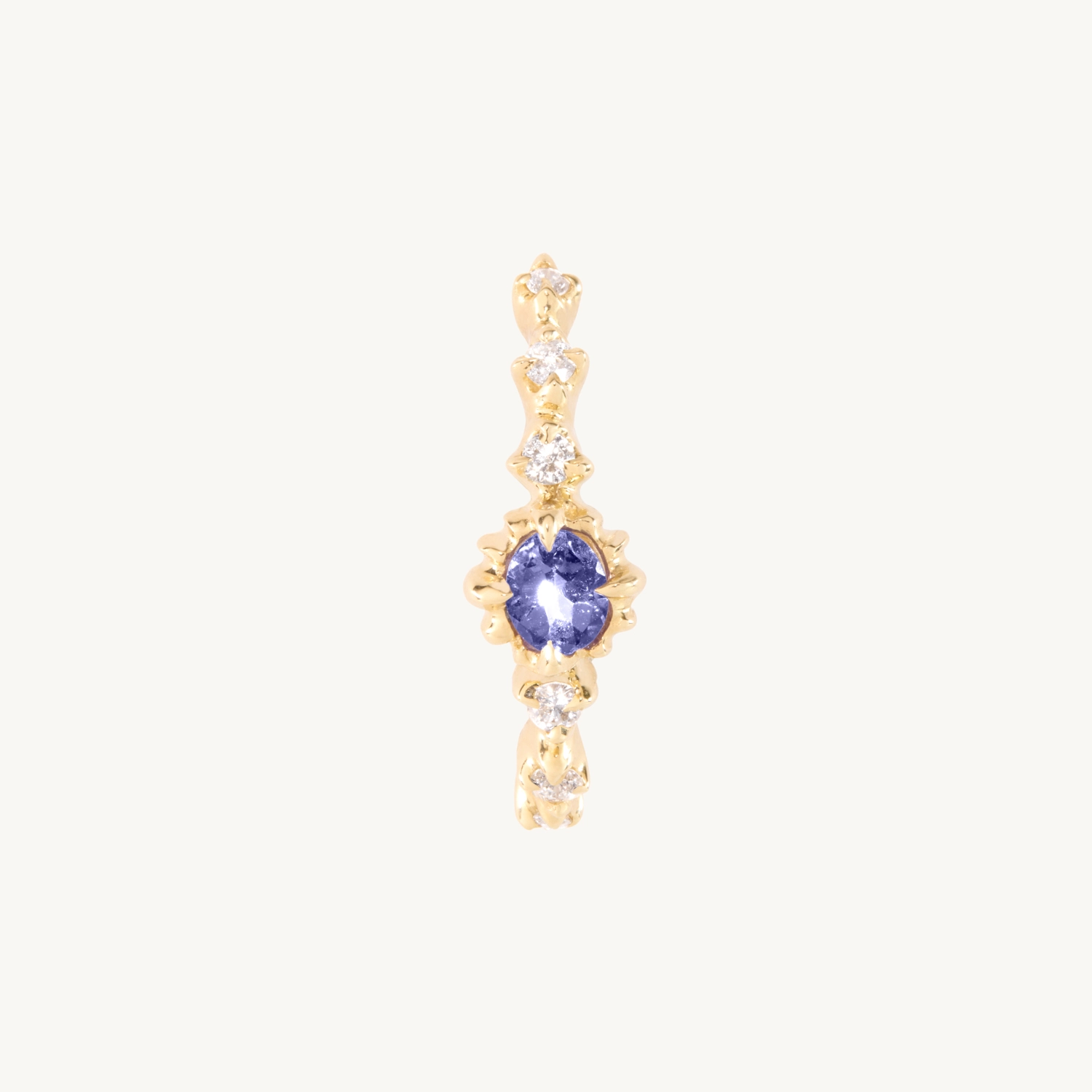 Loun Tanzanite & Diamond Earring (single) - Image 6