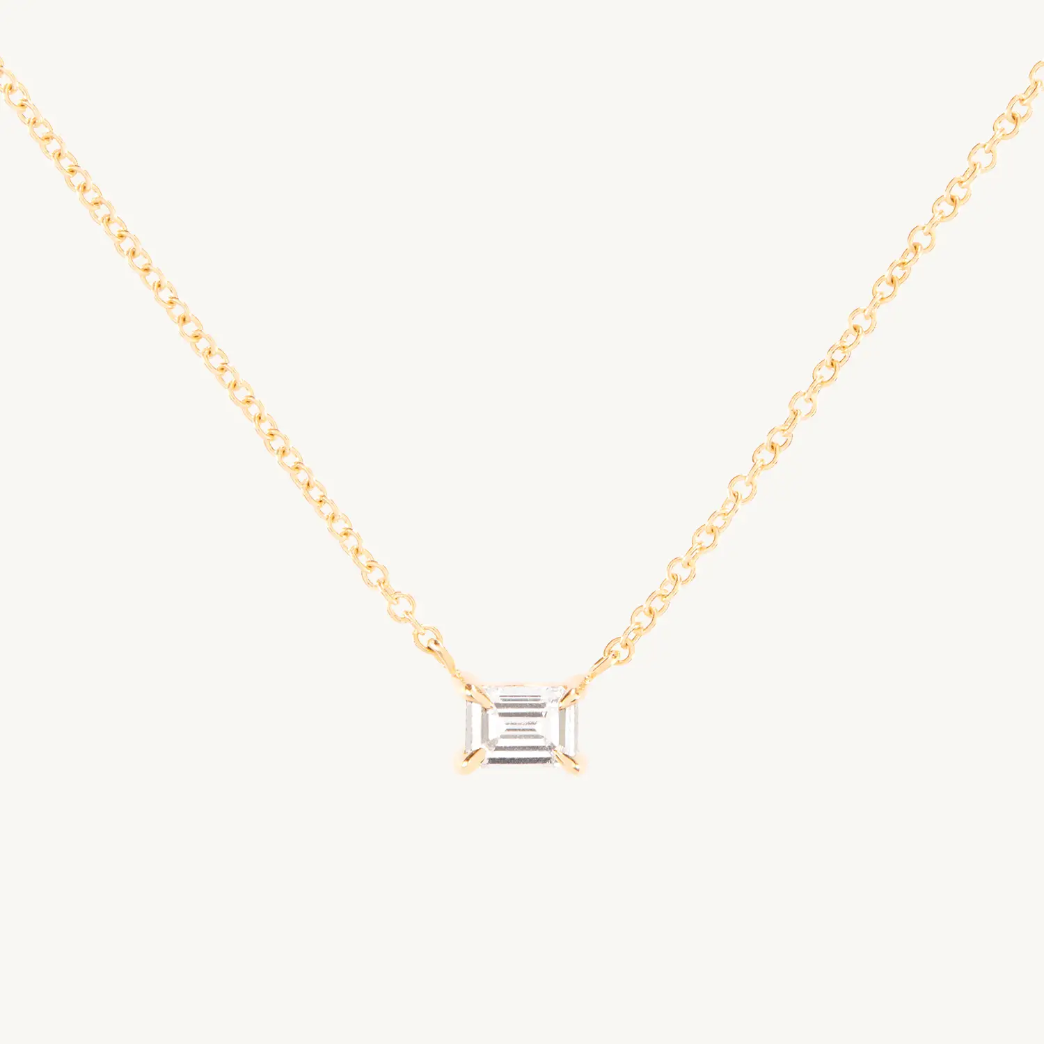 Hall of Mirrors Solitaire Necklace