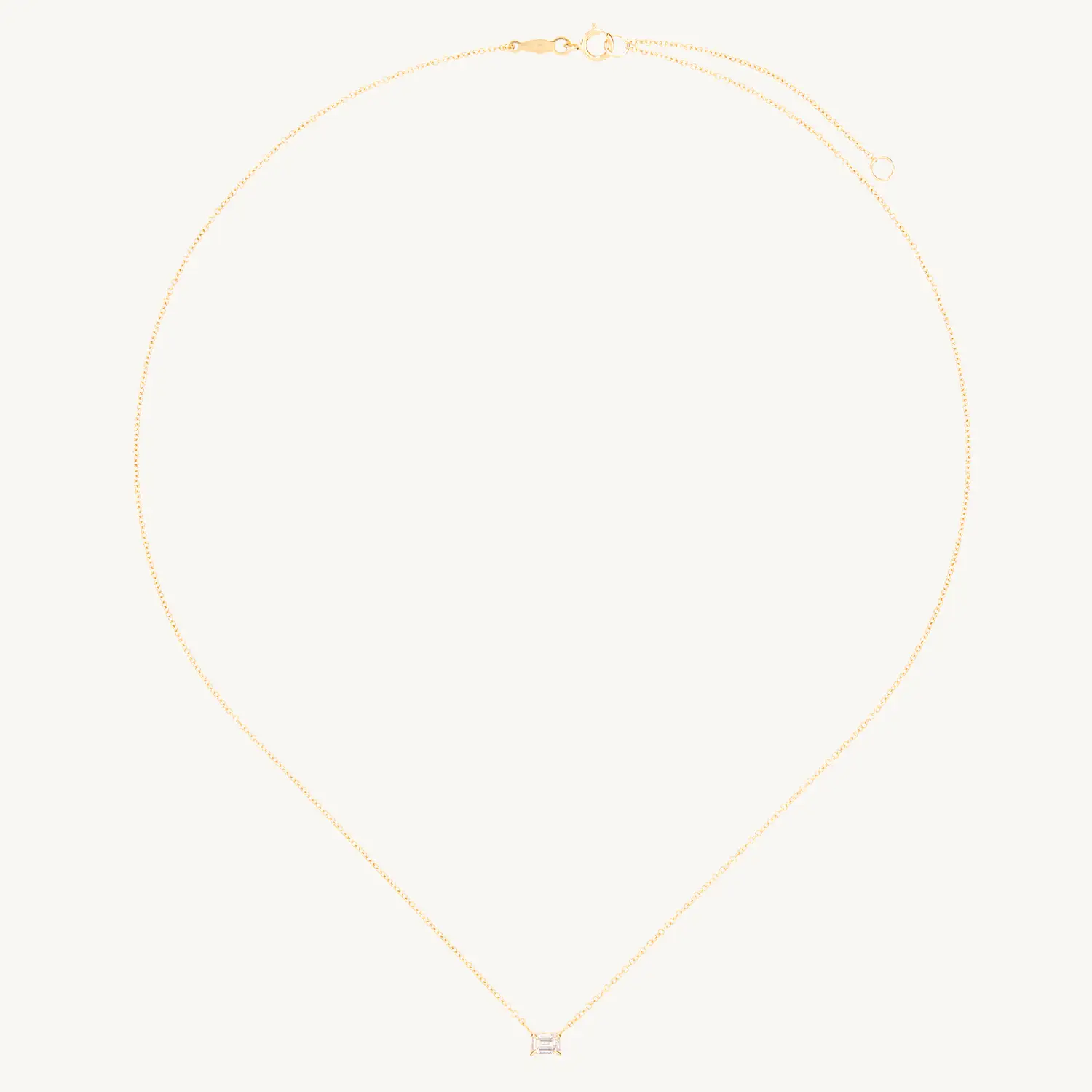 Alternative view of Hall of Mirrors Solitaire Necklace