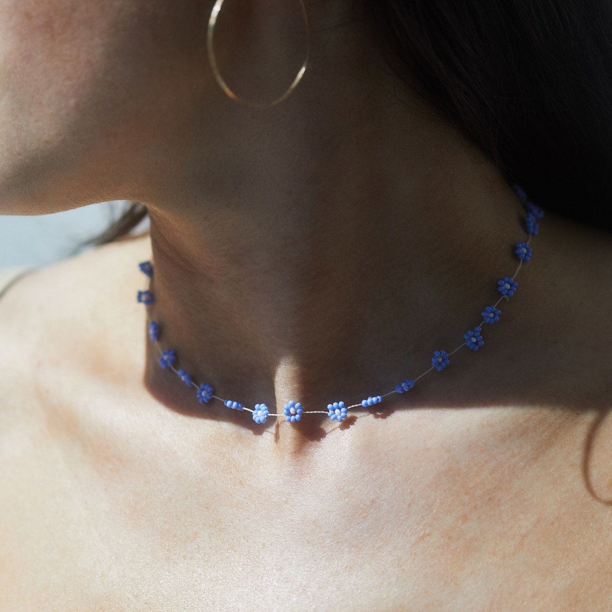 Alternative view of Daisy Chain Necklace, Lavender
