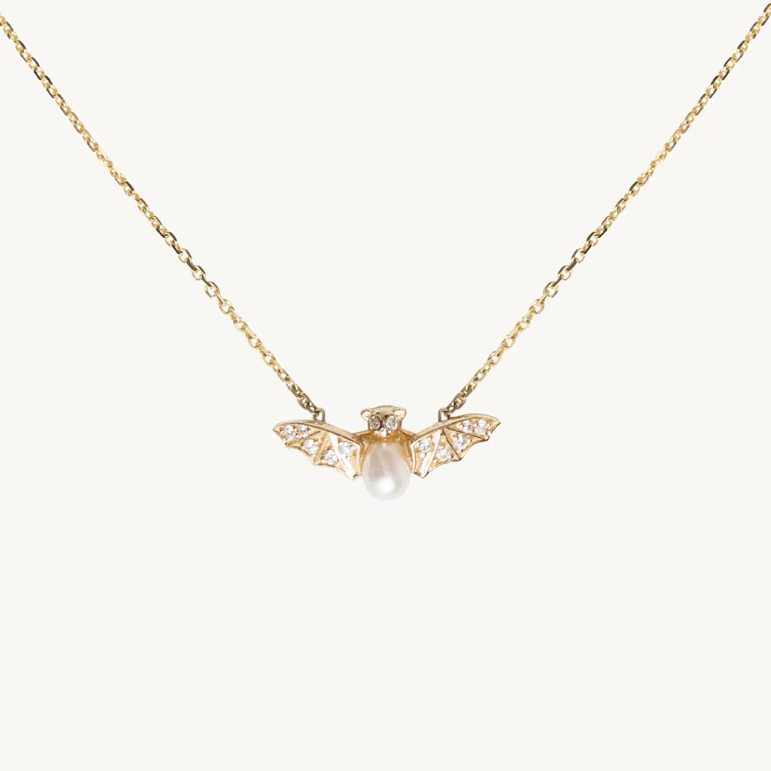 Alternative view of Jeweled Bat Necklace