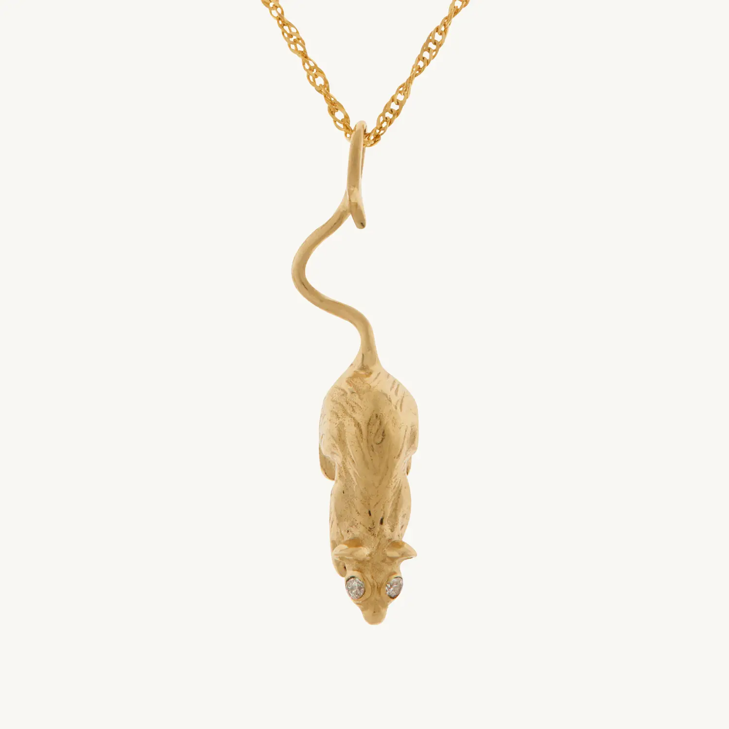Alternative view of Starry-Eyed Rat Necklace