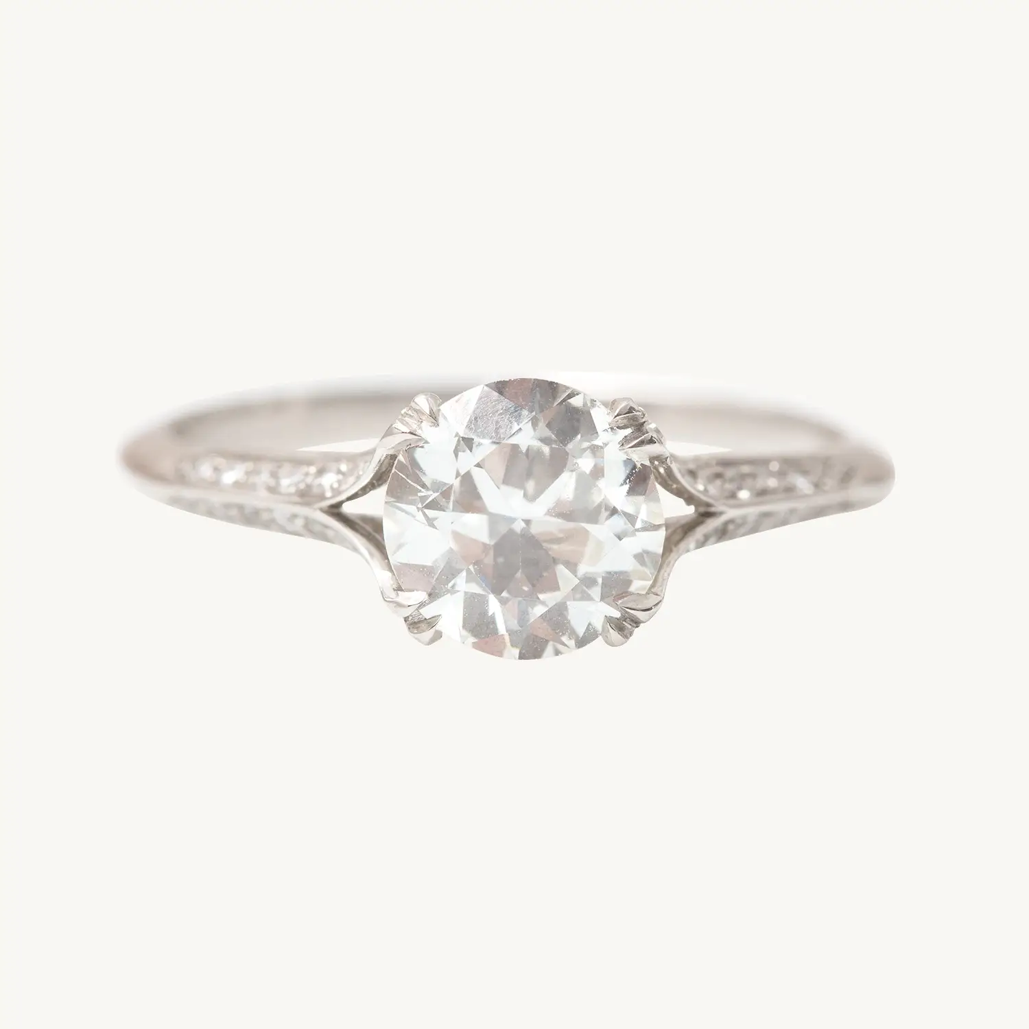 Knife Edge Diamond Ring