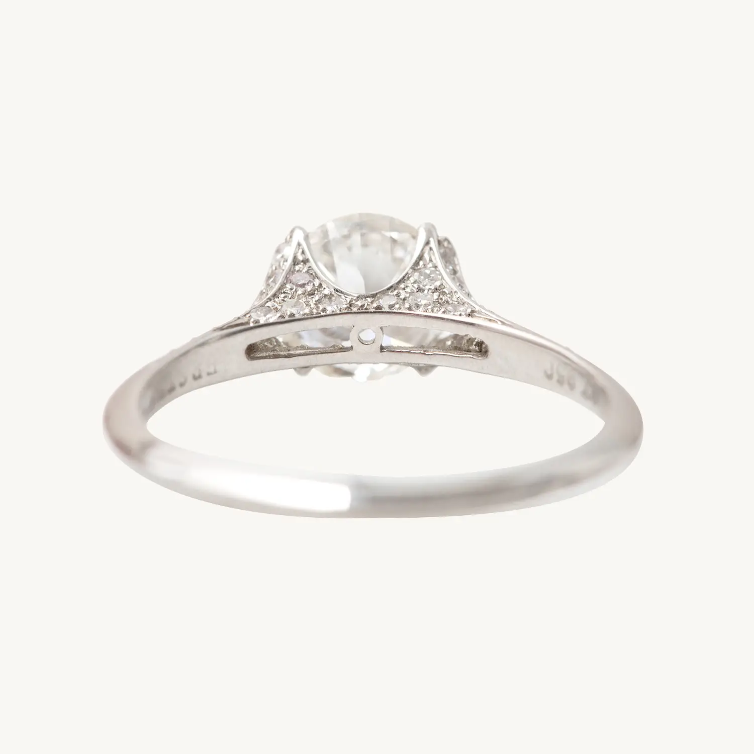 Alternative view of Knife Edge Diamond Ring