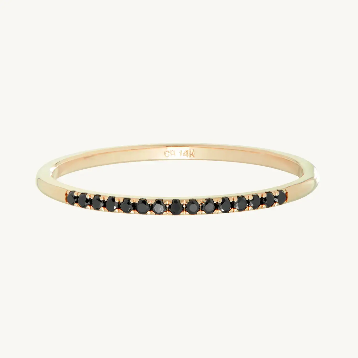 Fairy Light Demi-Pavé Black Diamond Band