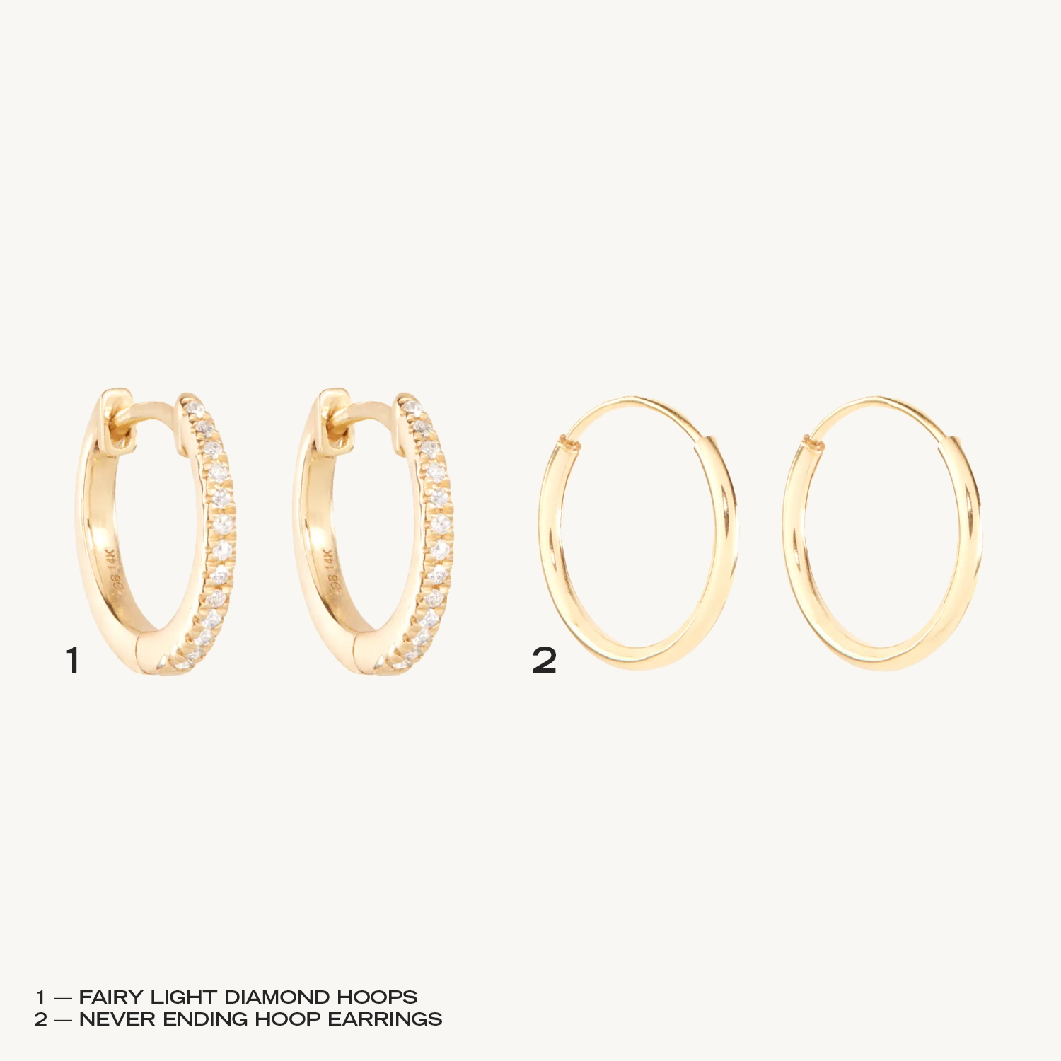 Never-Ending Diamond Hoops Set - Image 4