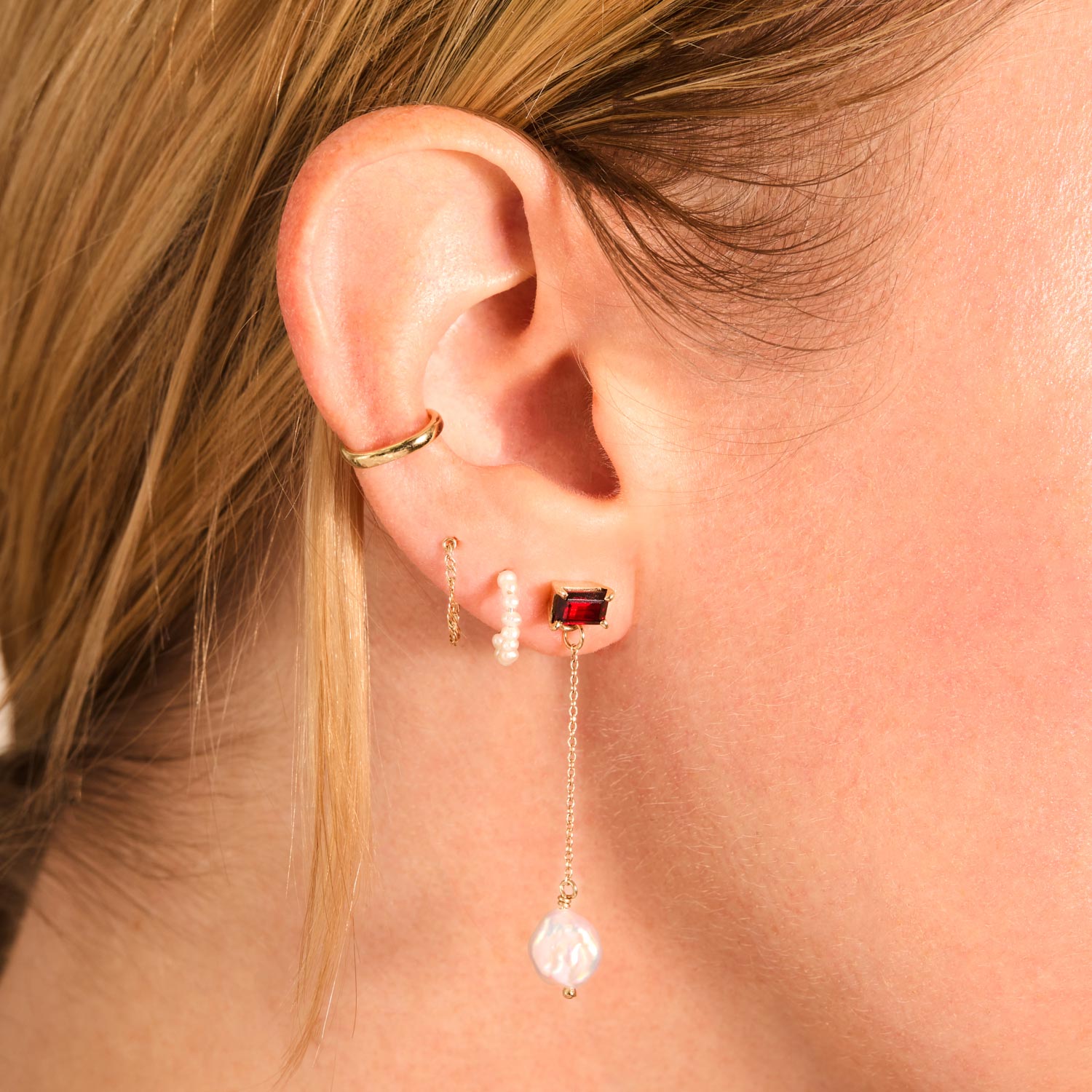 Gemma Garnet Earrings (pair) - Image 3