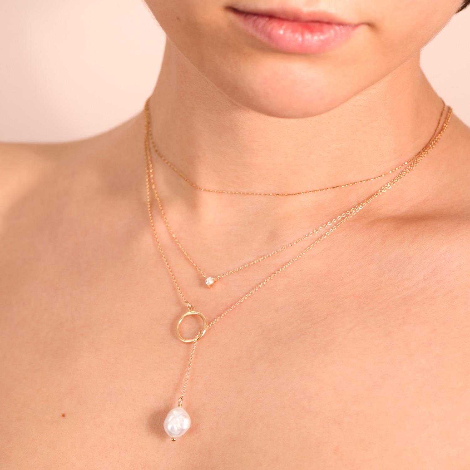 Perla Lariat Necklace - Image 4