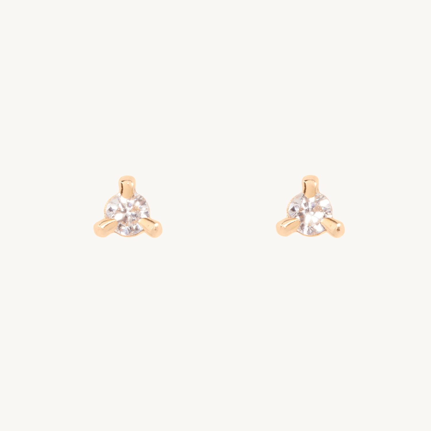 Flat Back Petite Angel Hair Stud (single) - Image 11