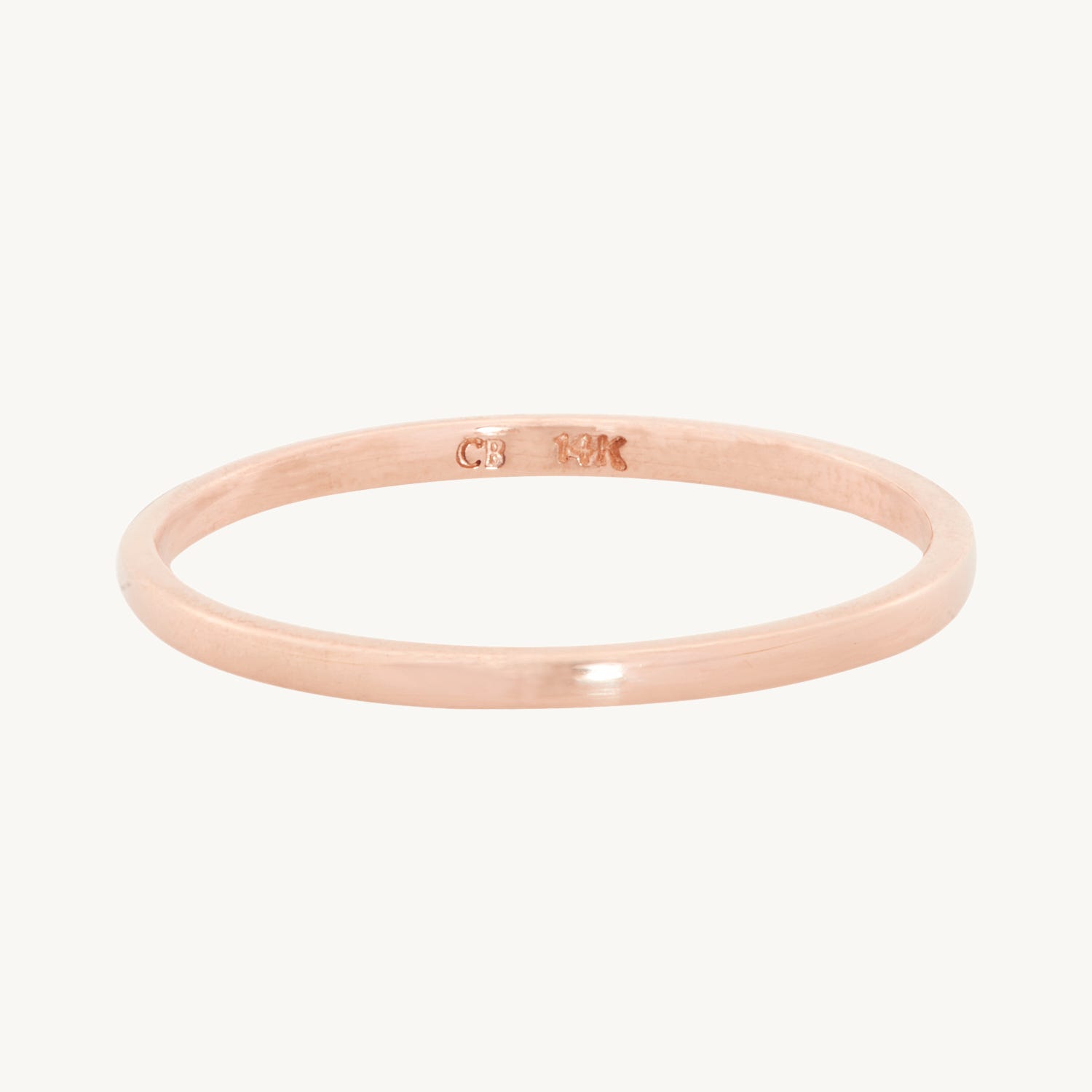 Catbird Classic Wedding Bands, Flat Band, 1mm