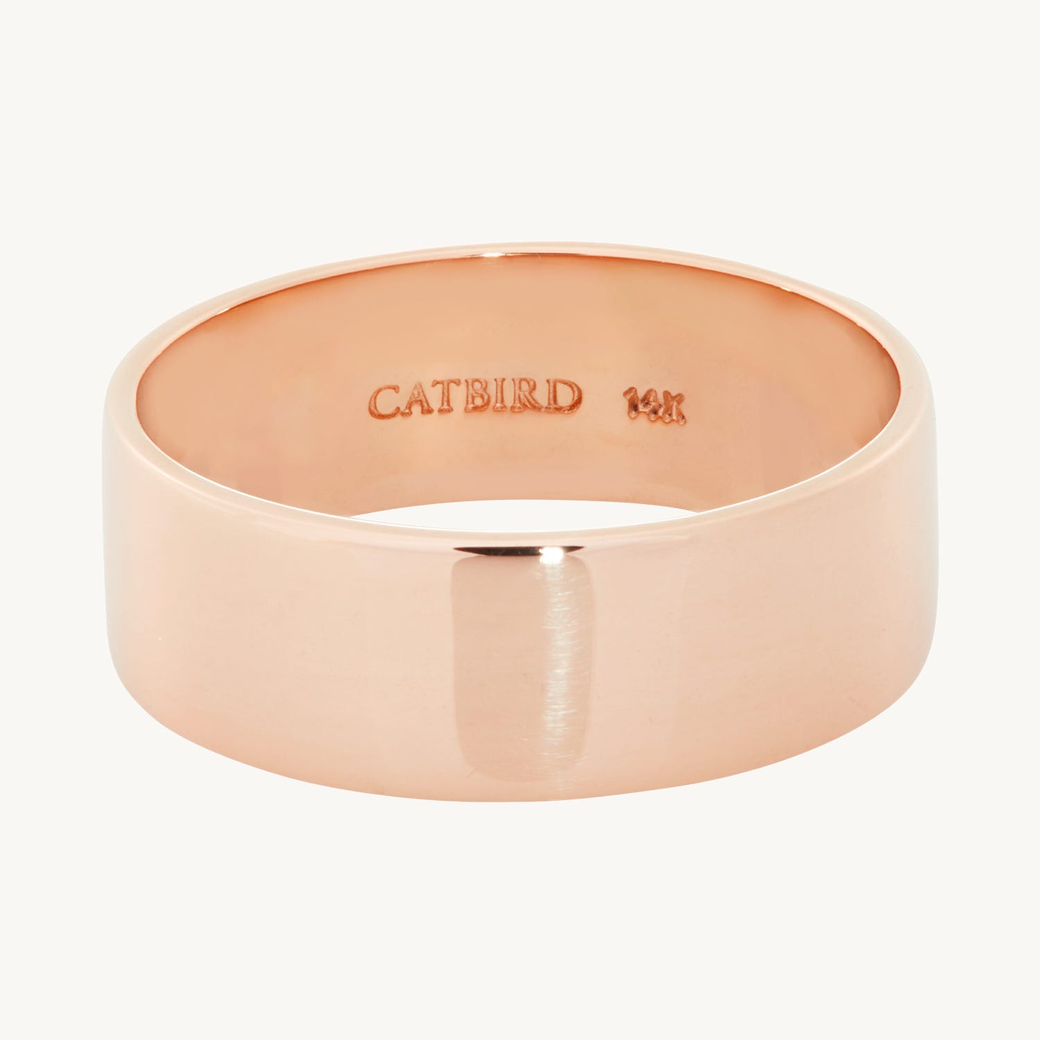 Catbird Classic Wedding Bands, Flat Band, 6mm