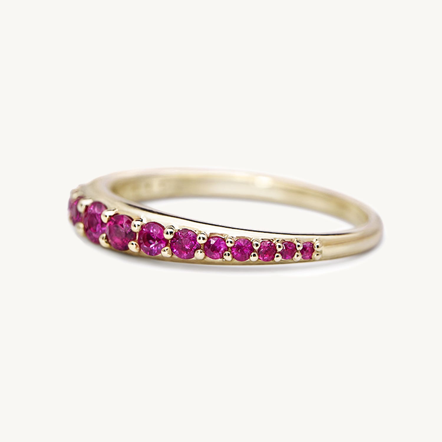 Alternative view of Bali Ring, Ruby