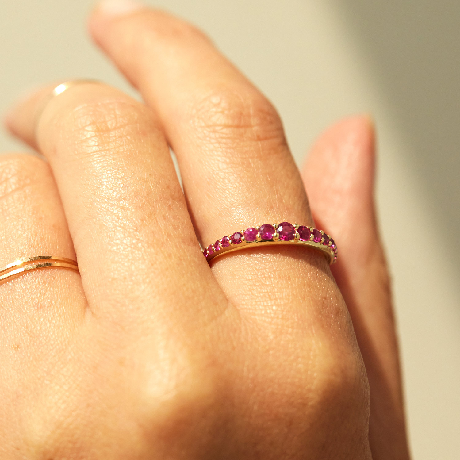 Bali Ring, Ruby - Image 3