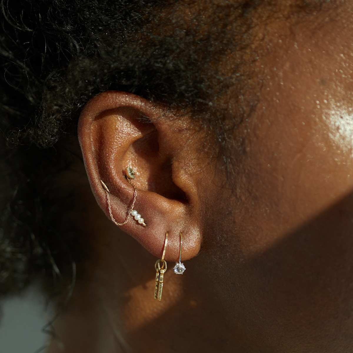 Equinox Rose Cut Diamond Earrings (Pair) - Image 5