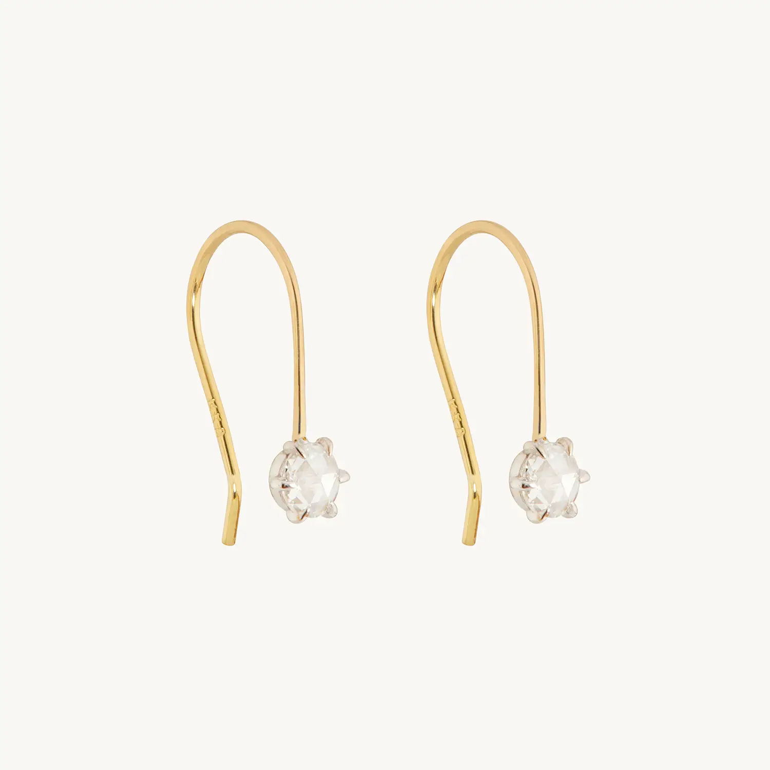 Equinox Rose Cut Diamond Earrings (Pair)