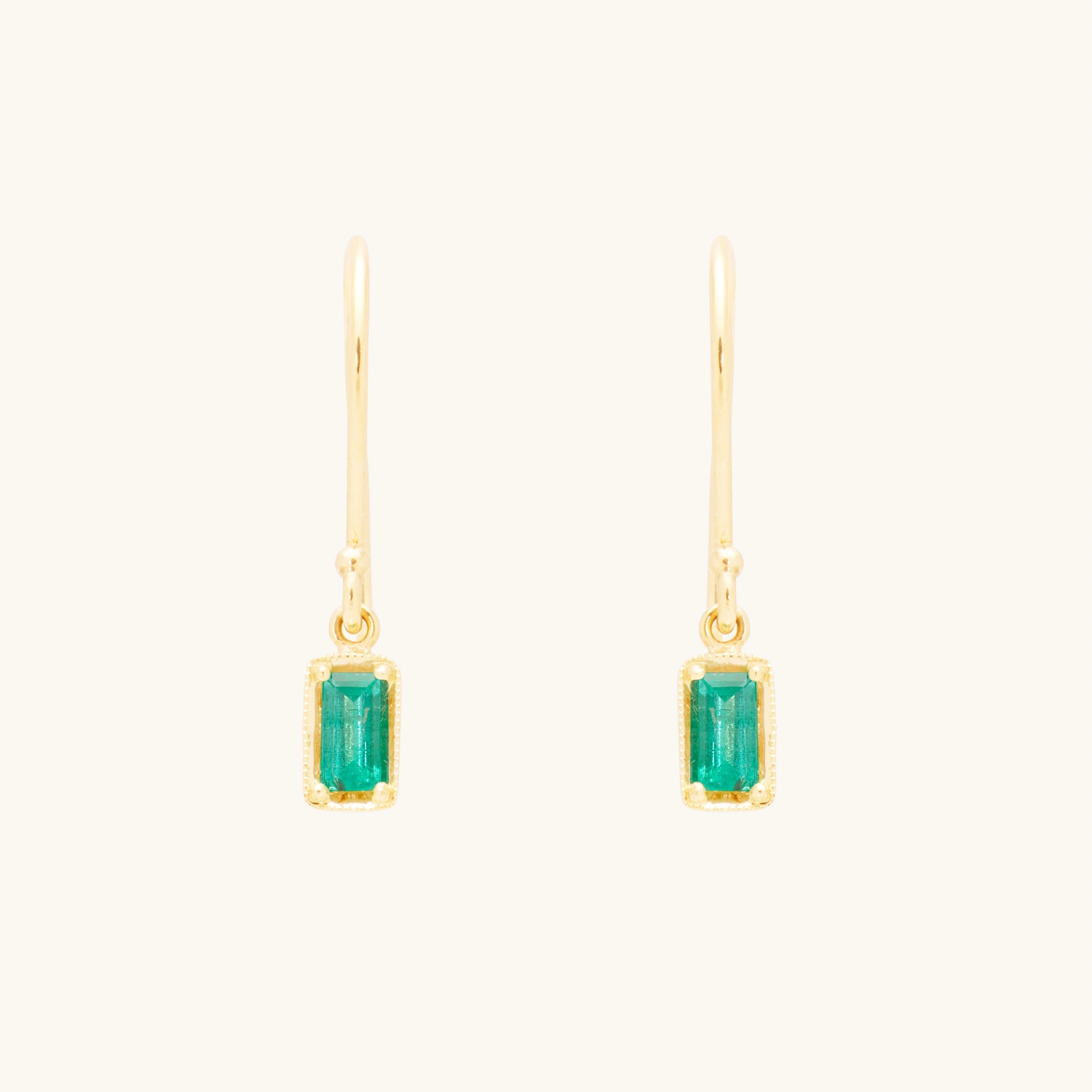 Leone Emerald Drop Earrings (pair) - Image 5