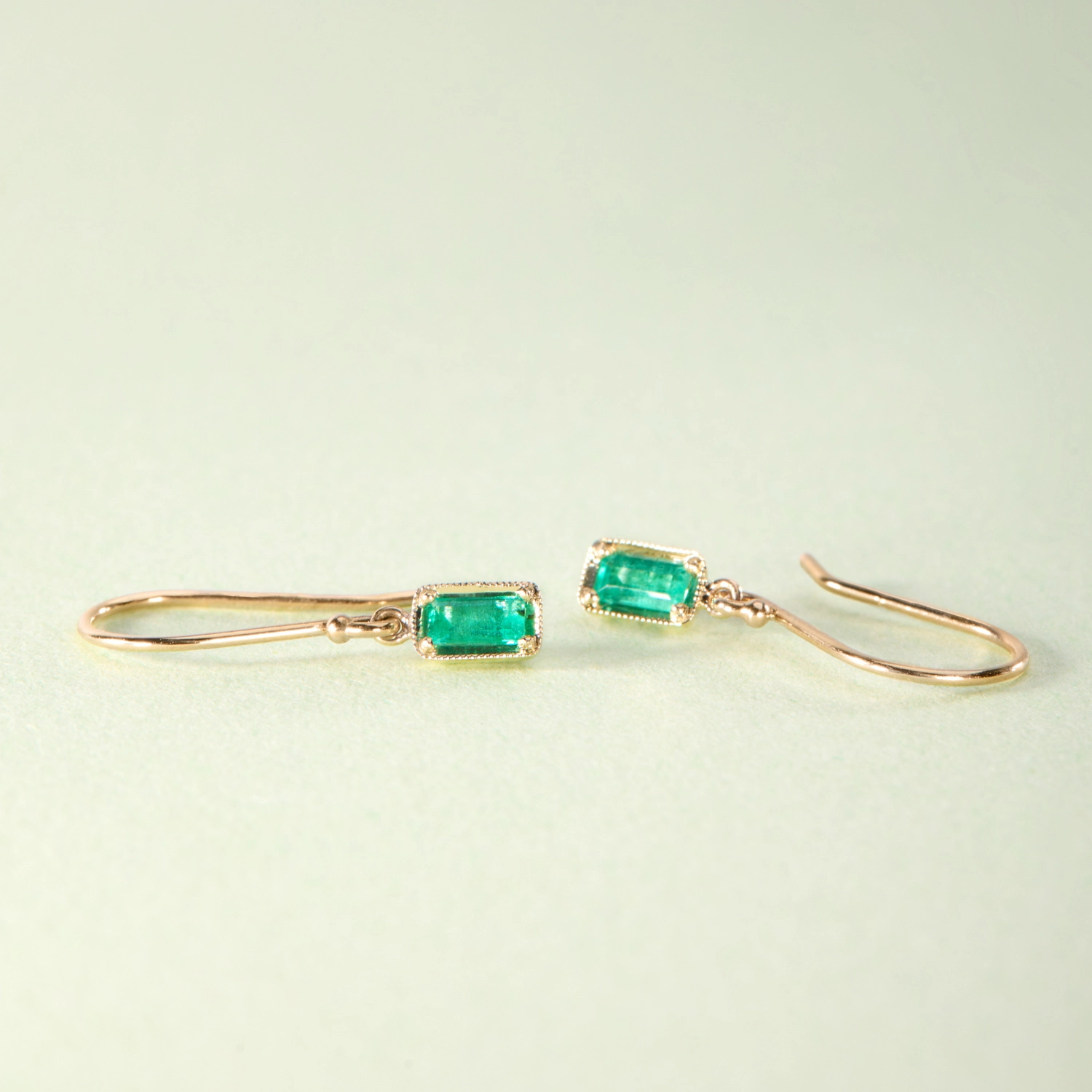 Leone Emerald Drop Earrings (pair) - Image 4