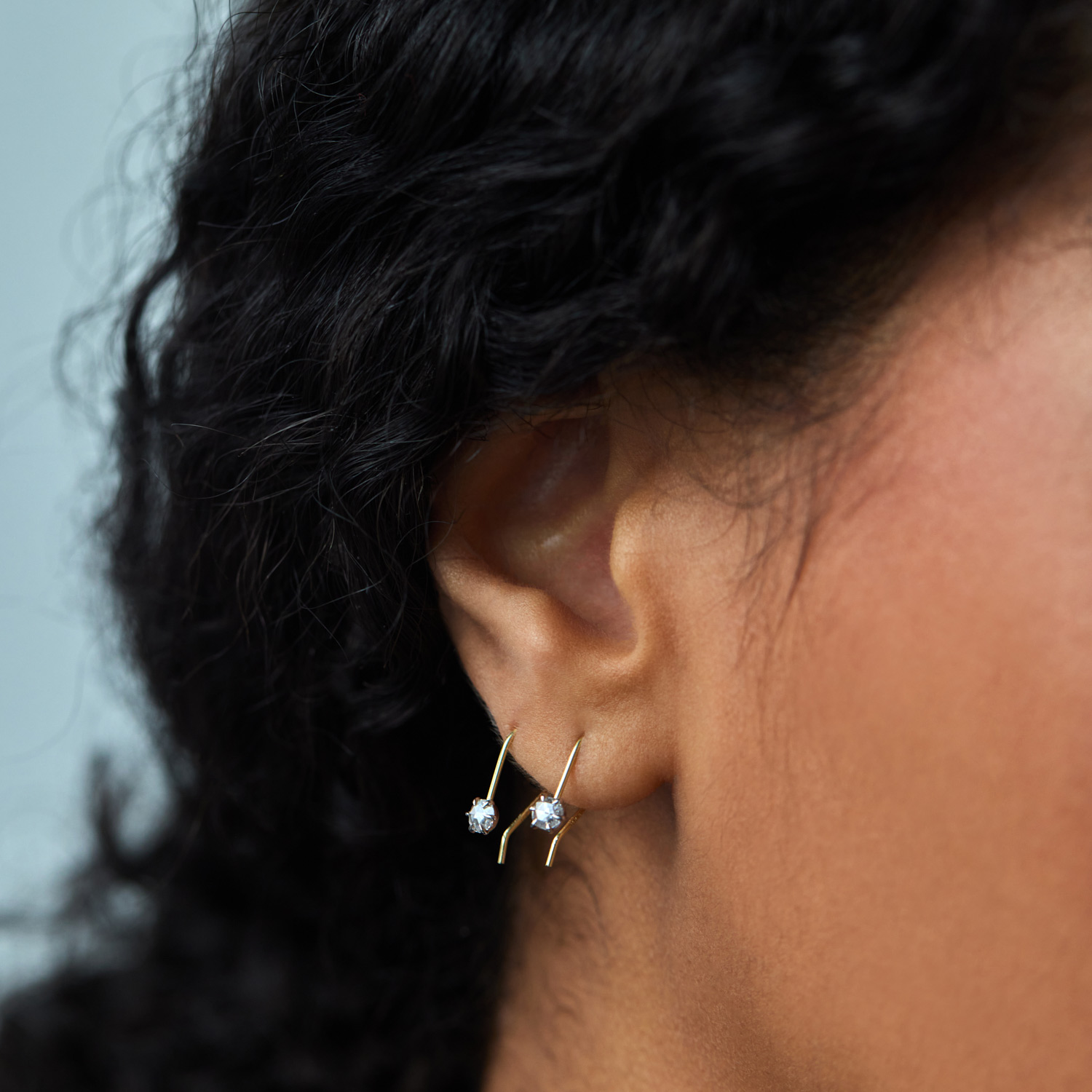 Equinox Rose Cut Diamond Earrings (Pair) - Image 4