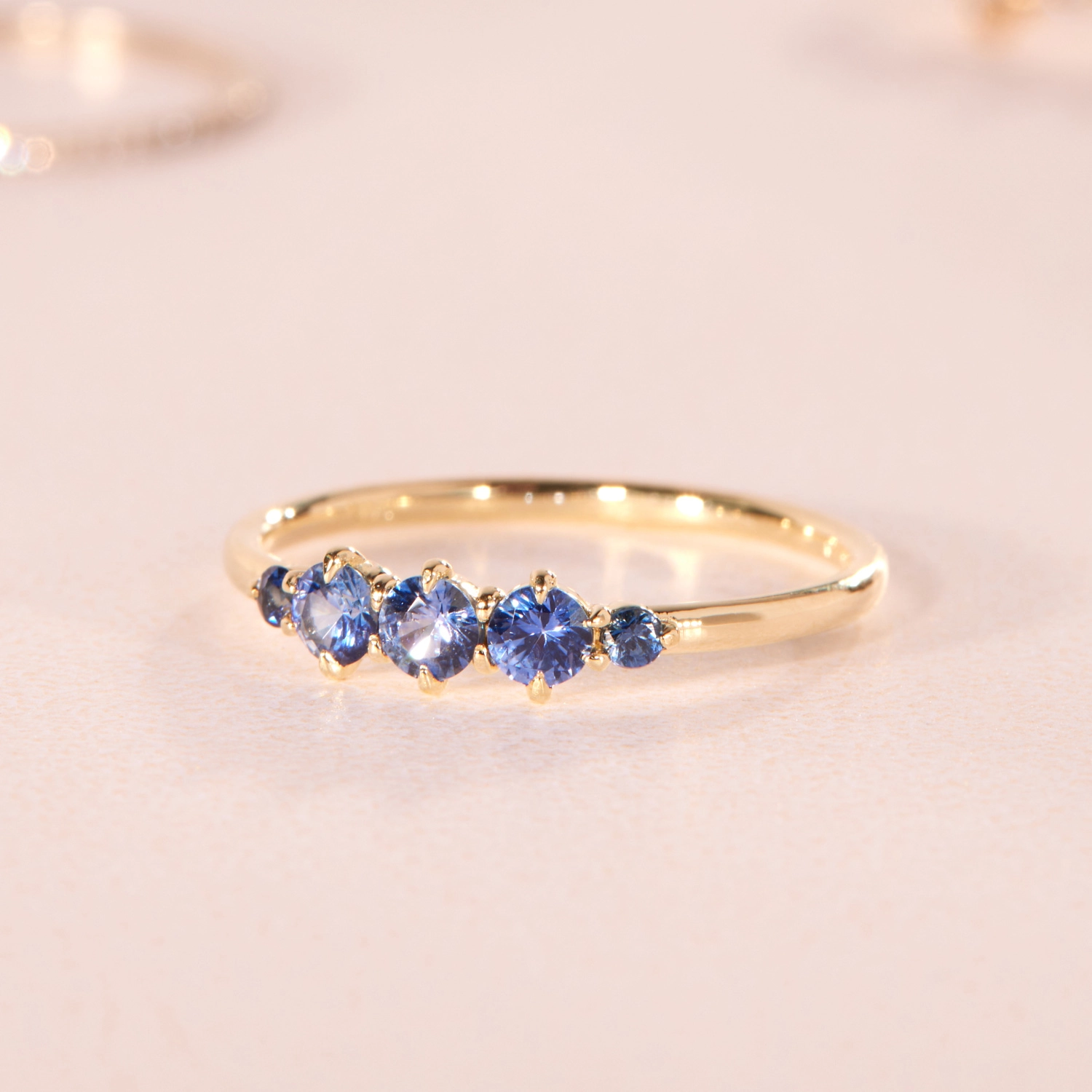 Felicia Ring, Blue Sapphire - Image 6