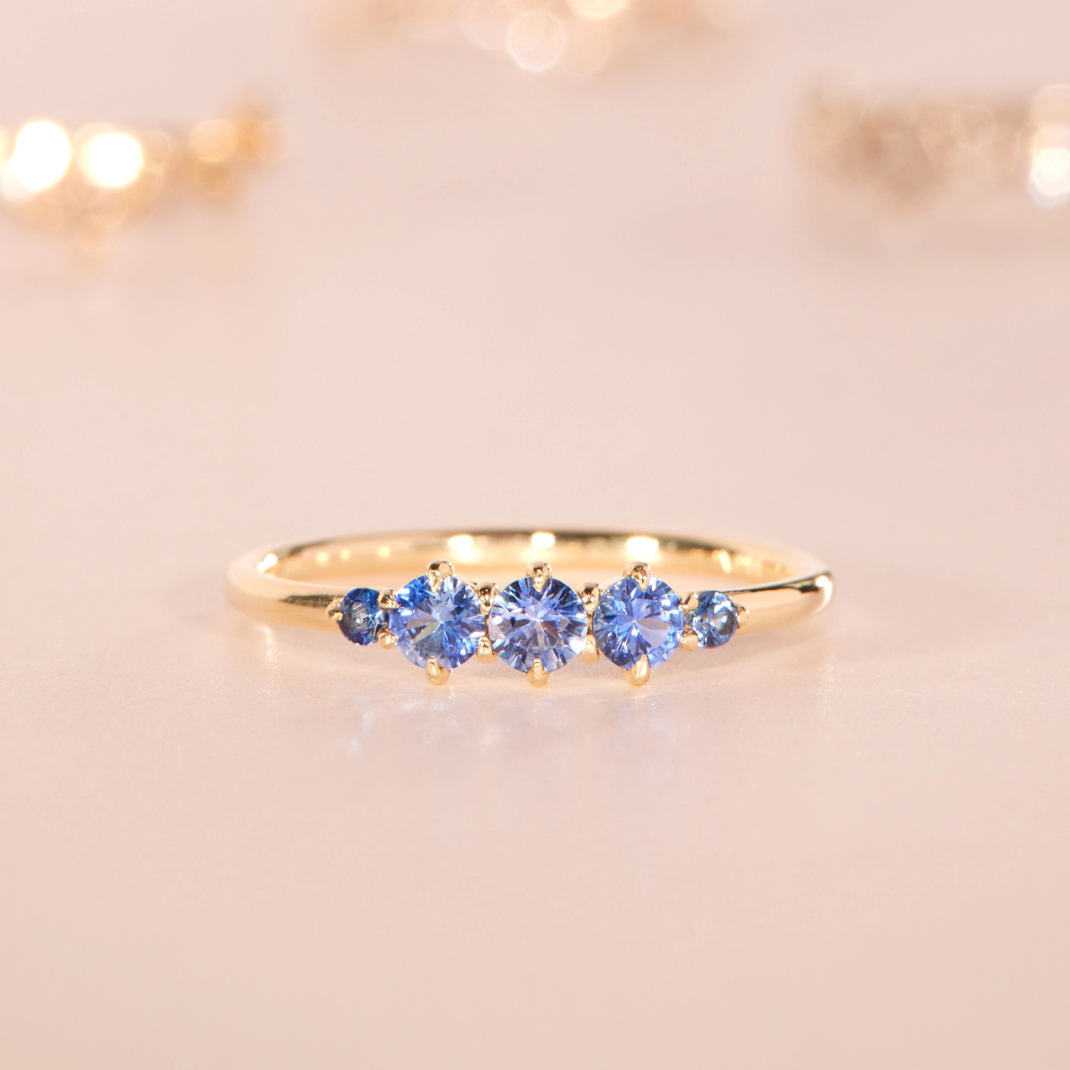 Felicia Ring, Blue Sapphire - Image 5