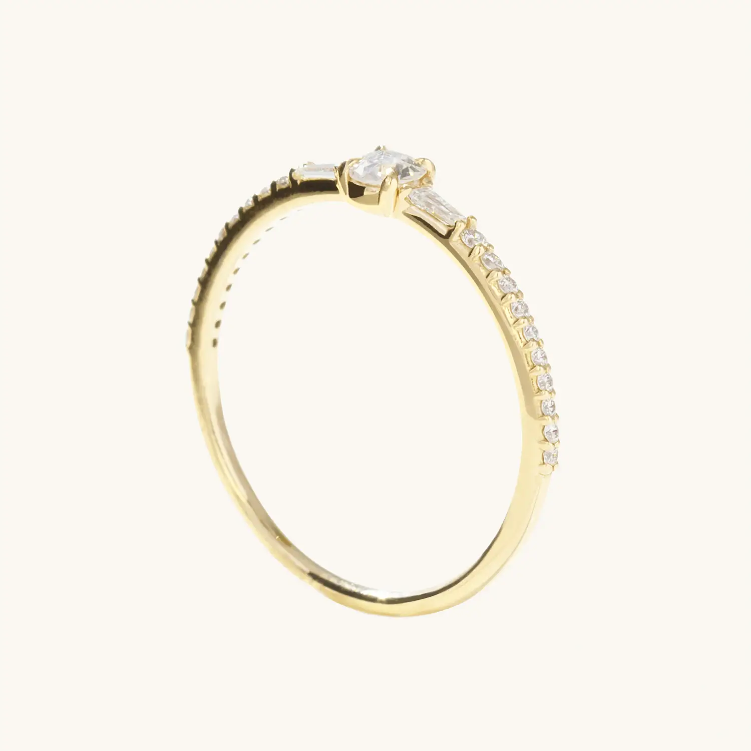 Alternative view of Petite Parson Diamond Ring