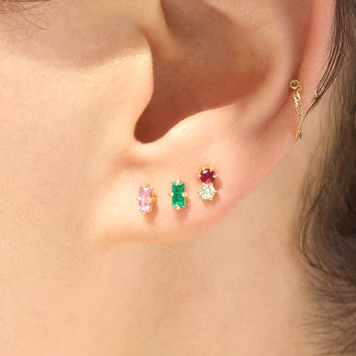 Neoma Emerald Stud (single) - Image 3
