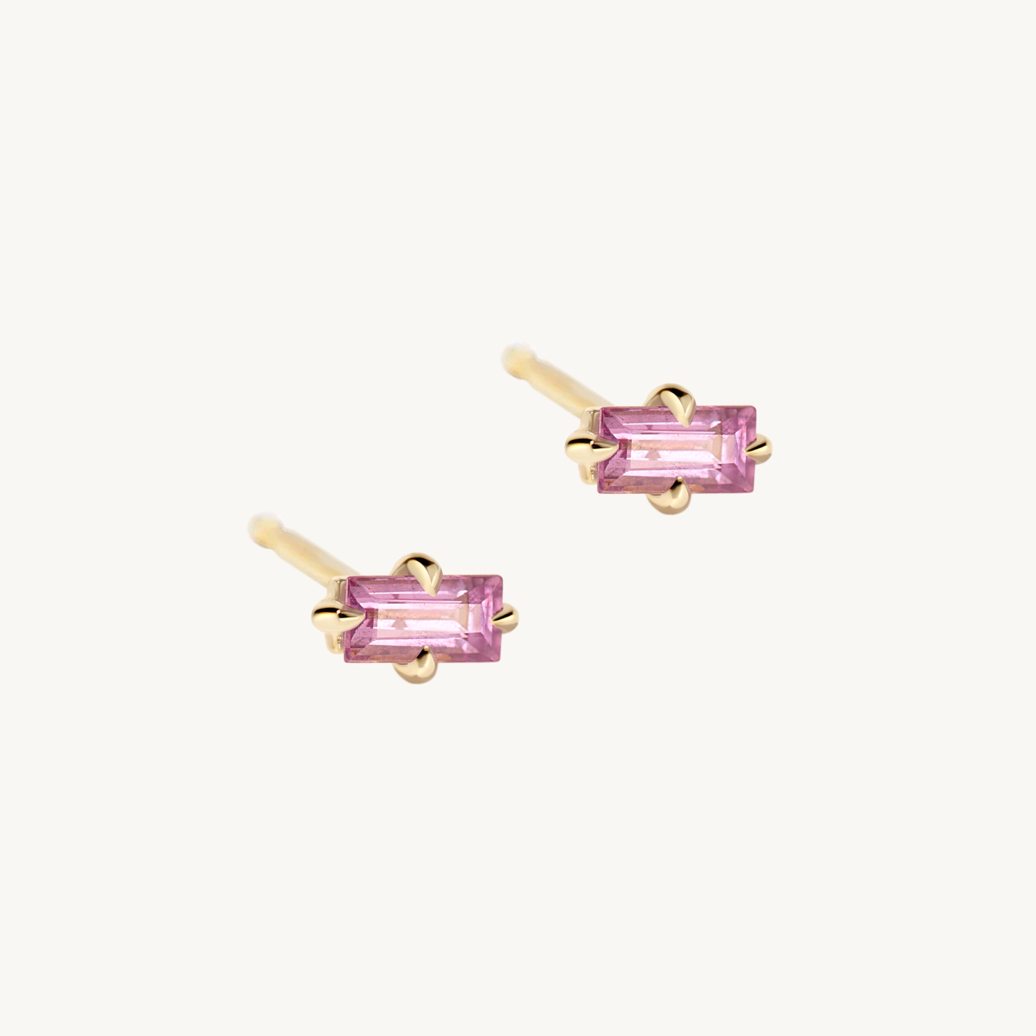 Neoma Pink Sapphire Stud (single) - Image 7