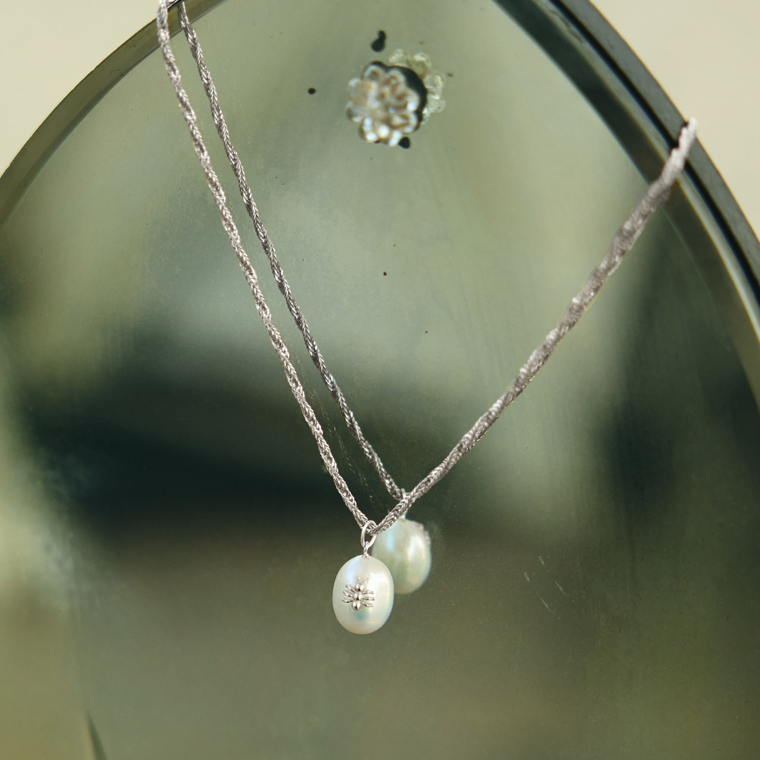Honey Water Pearl Silver Charm - Image 12
