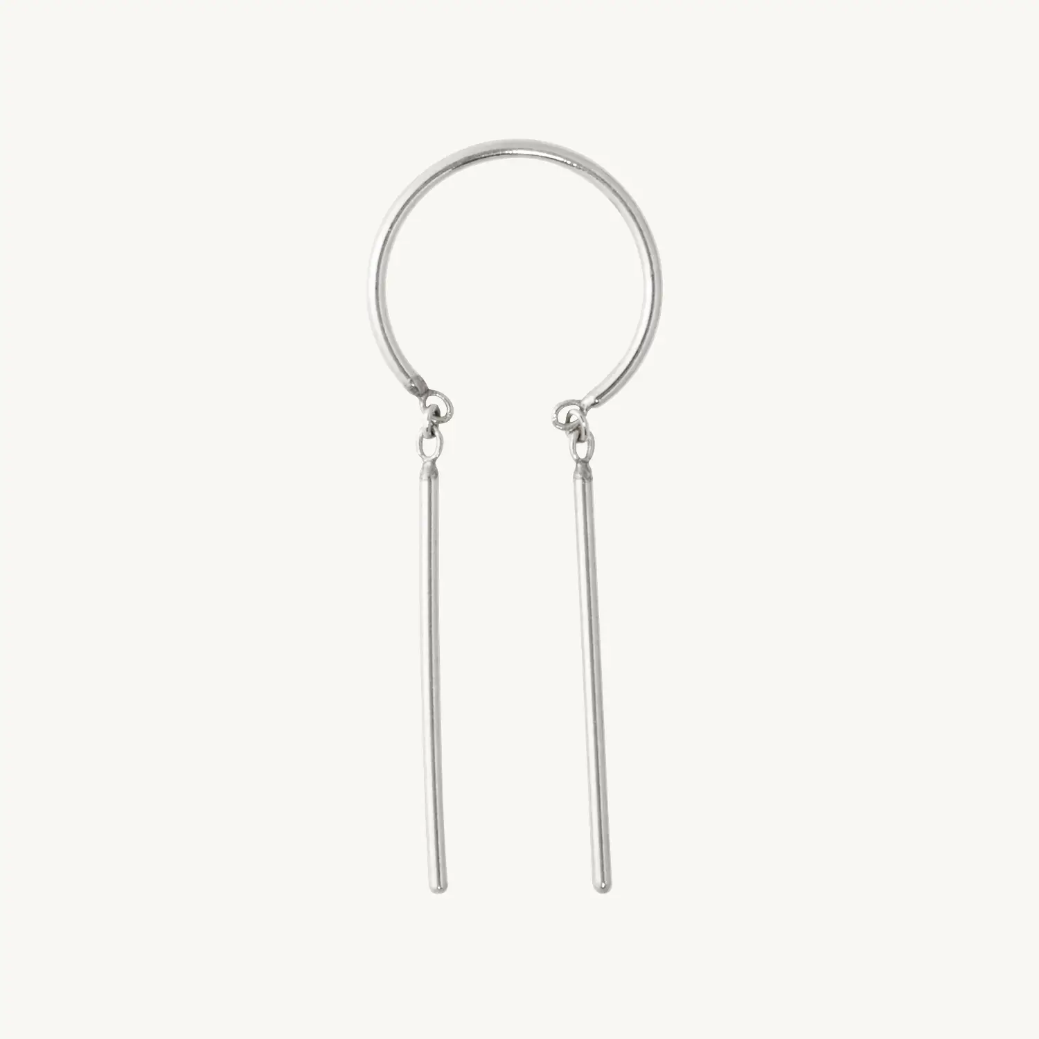 Chime Earring, Silver (single)