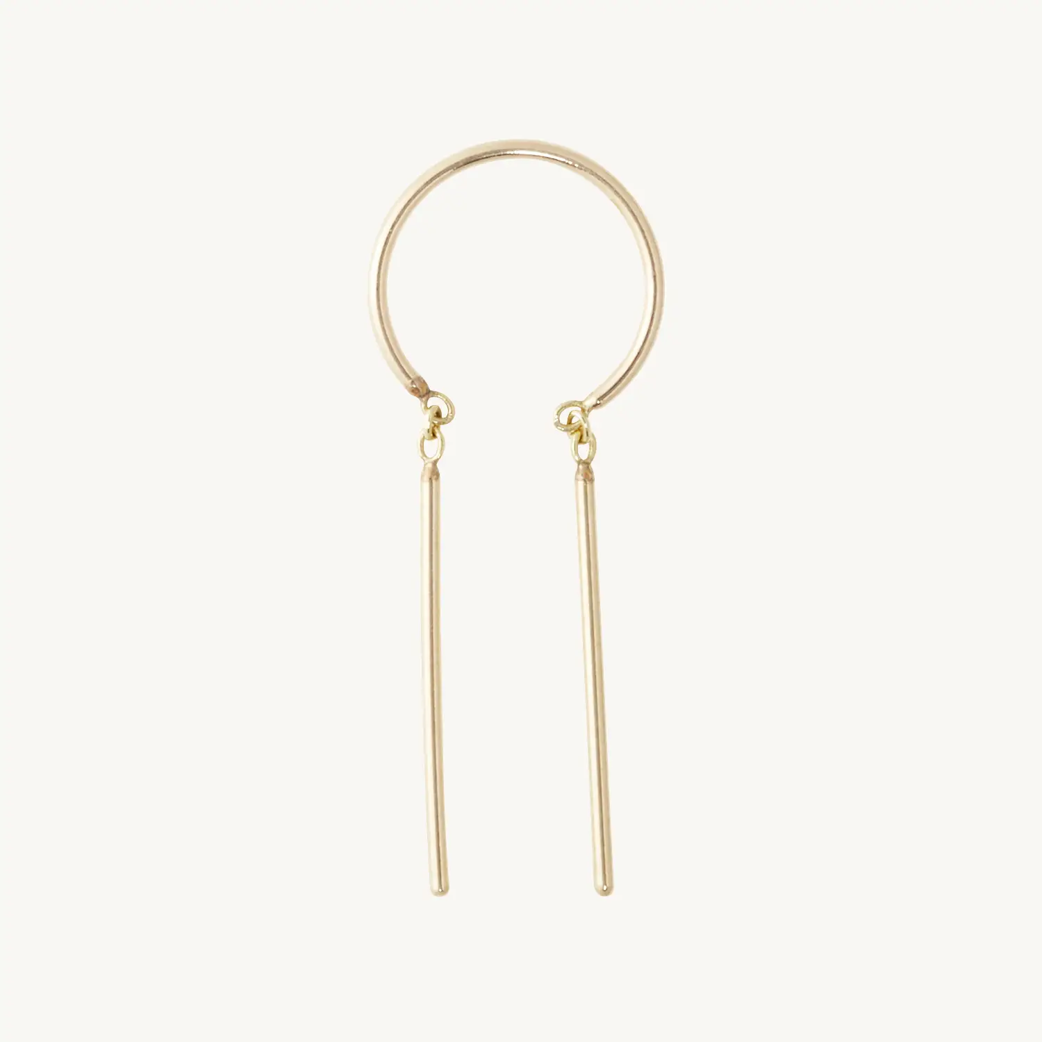 Chime Earring, Yellow Gold (single)