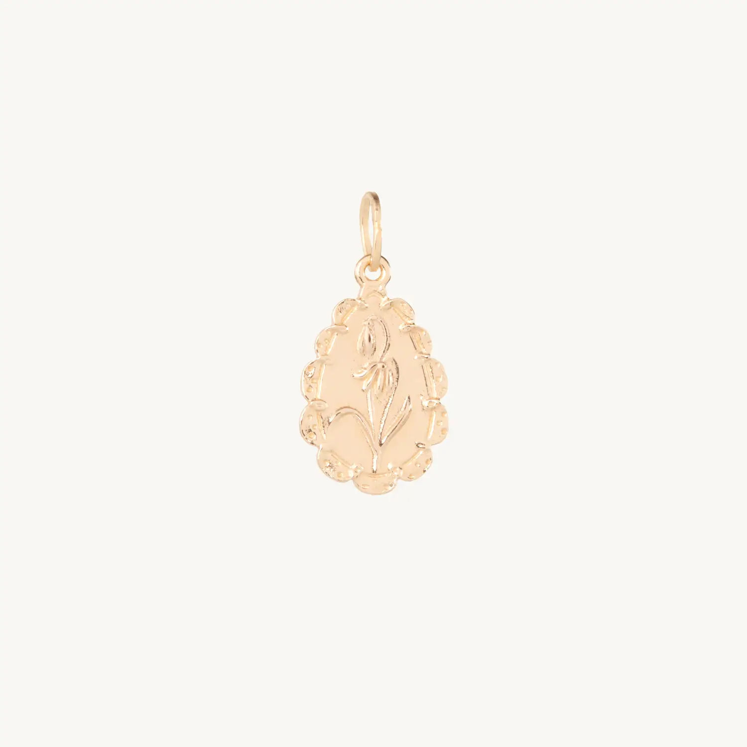 Snowdrop Poem Charm, January