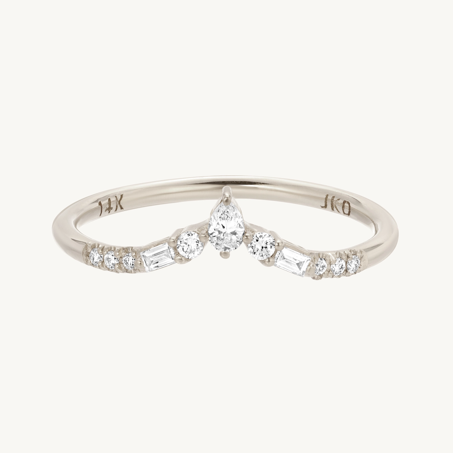 Diamond Baguette Peak Equilibrium Ring - Image 11