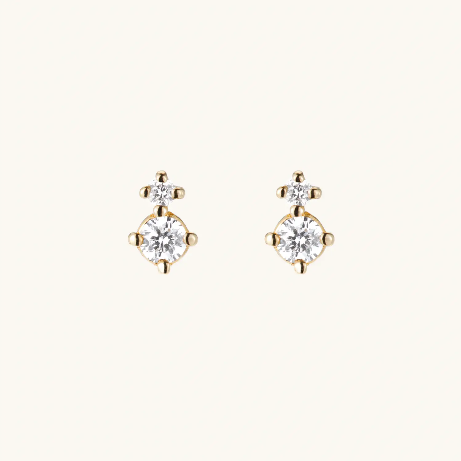 Diamond Duo Stud (single)