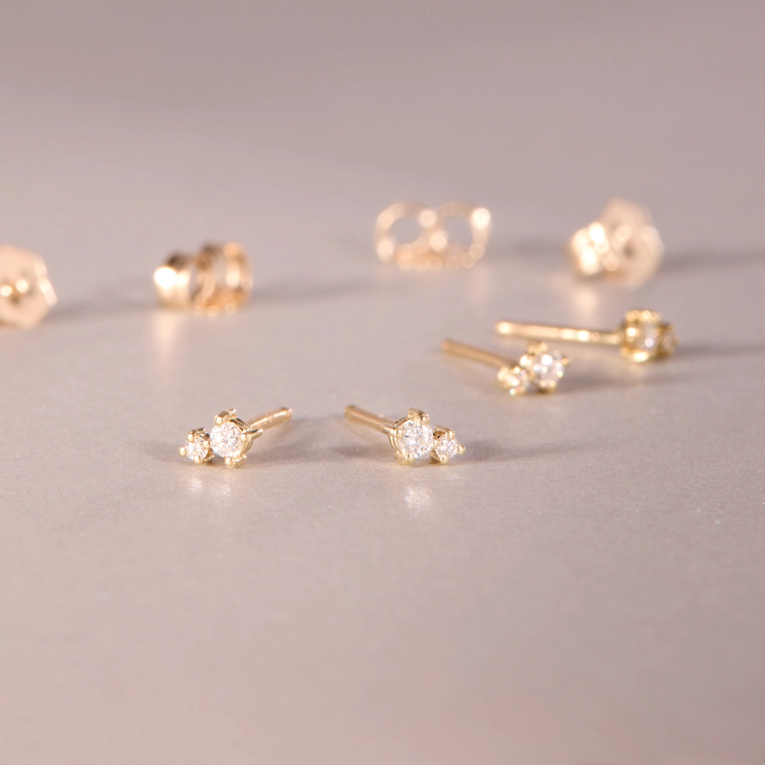 Diamond Duo Stud (single) - Image 4