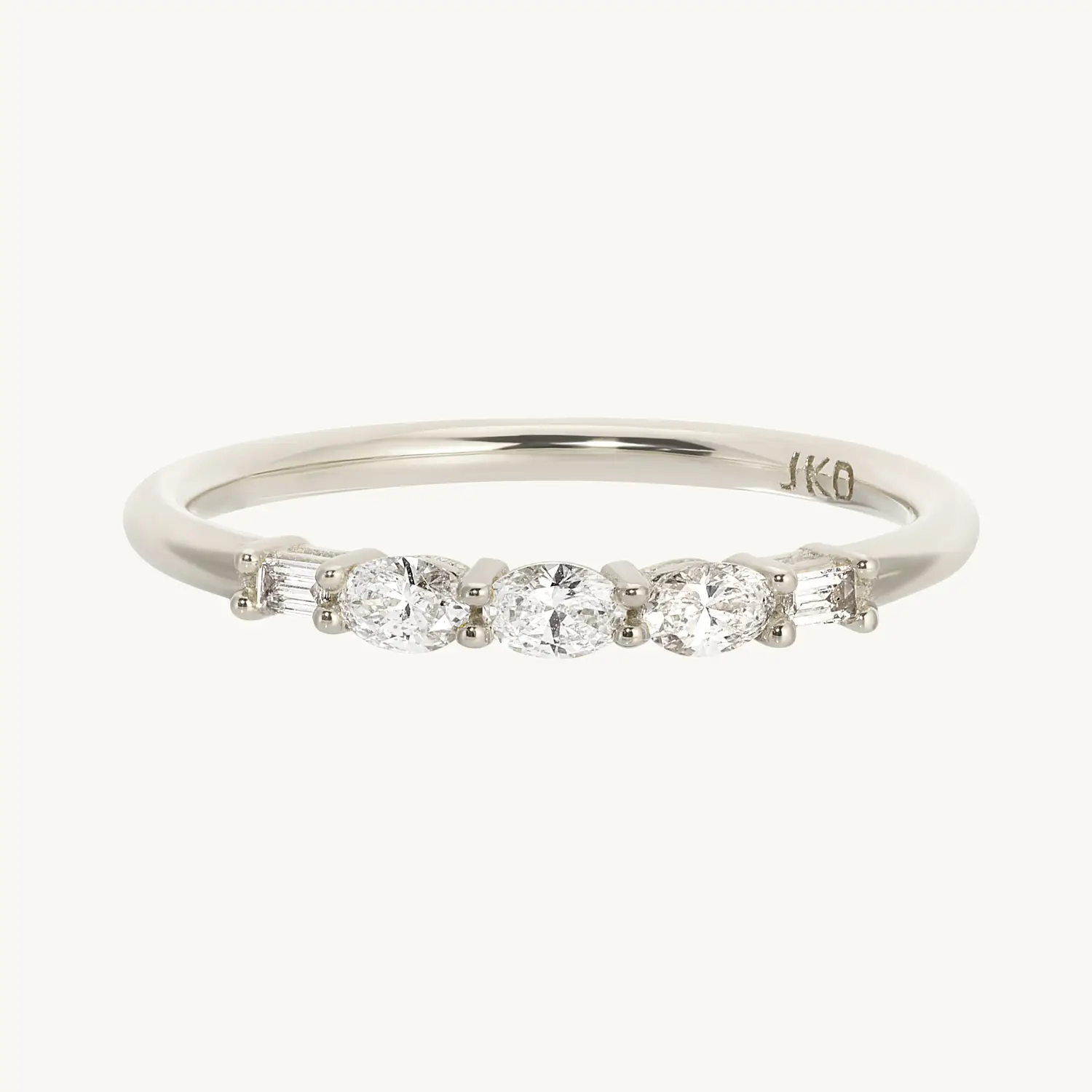 Alternative view of Diamond Garland Ring