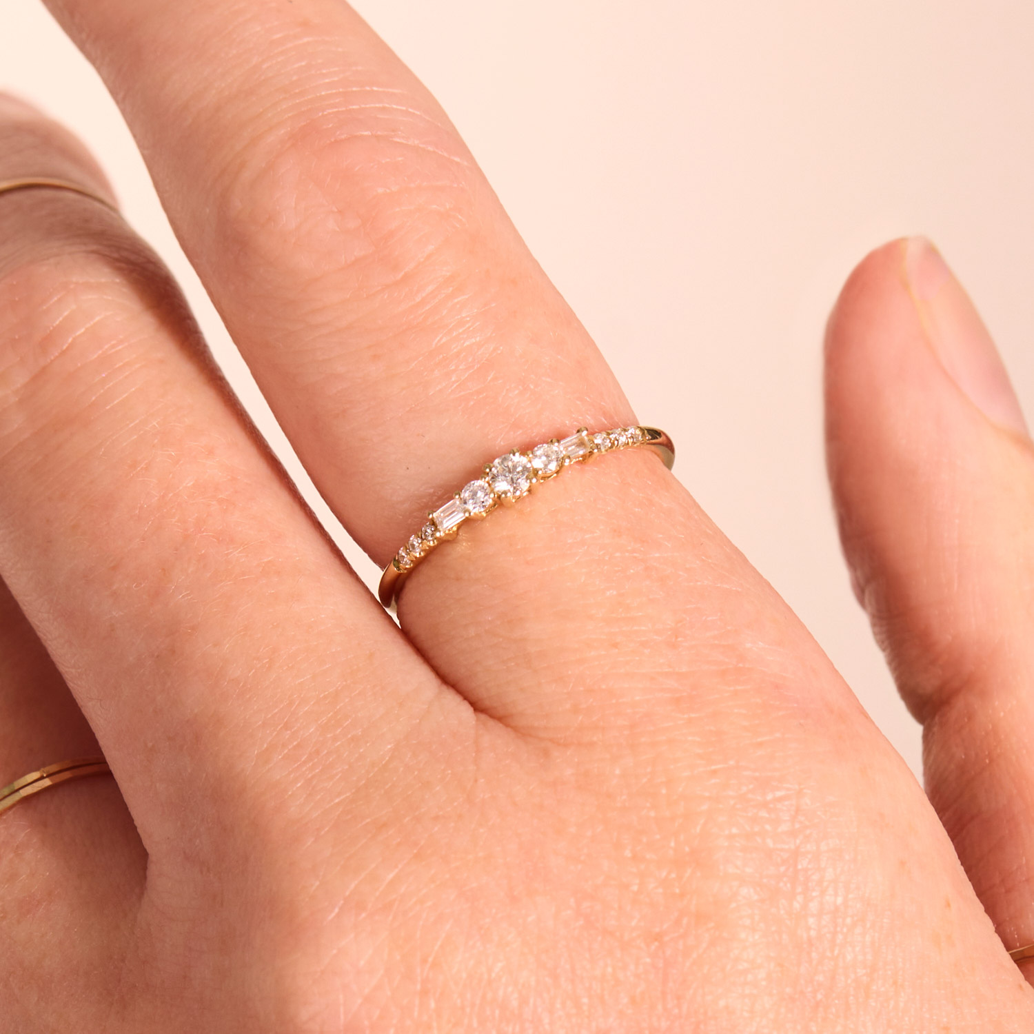 Alternative view of Diamond Partita Ring