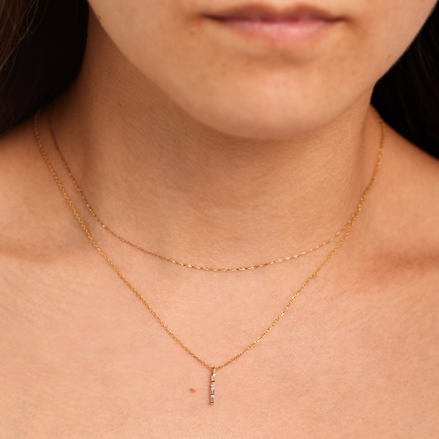 Diamond Solitude Necklace - Image 4